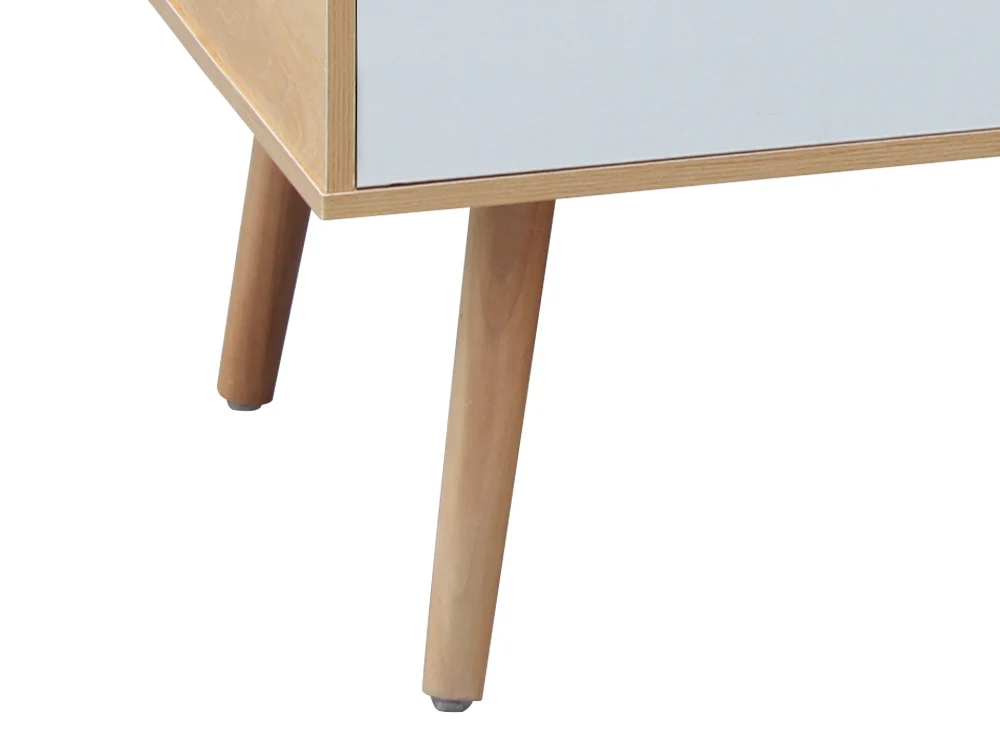 RILEY 1 Drawer Wooden Coffee Table - Oak - Image 10
