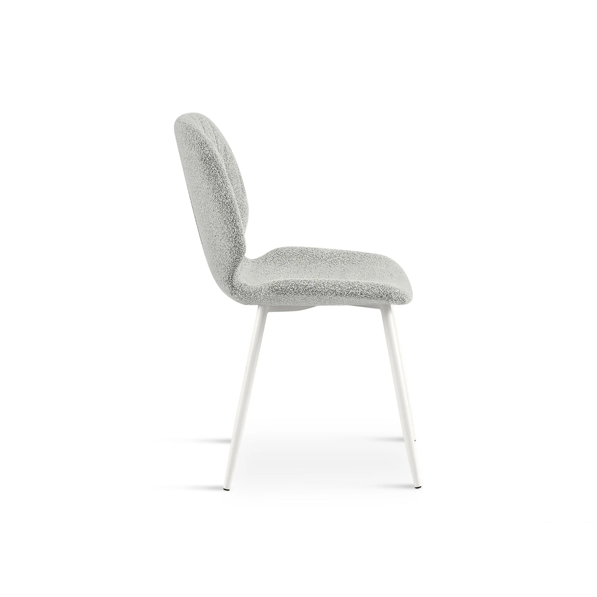 River Fabric Dining Chair - Set of 4 - Light Grey - Image 8