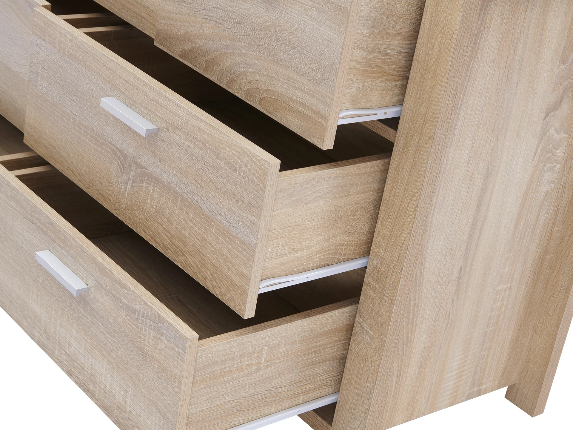 Sagano Low Boy 7 Drawers - Oak - Image 2