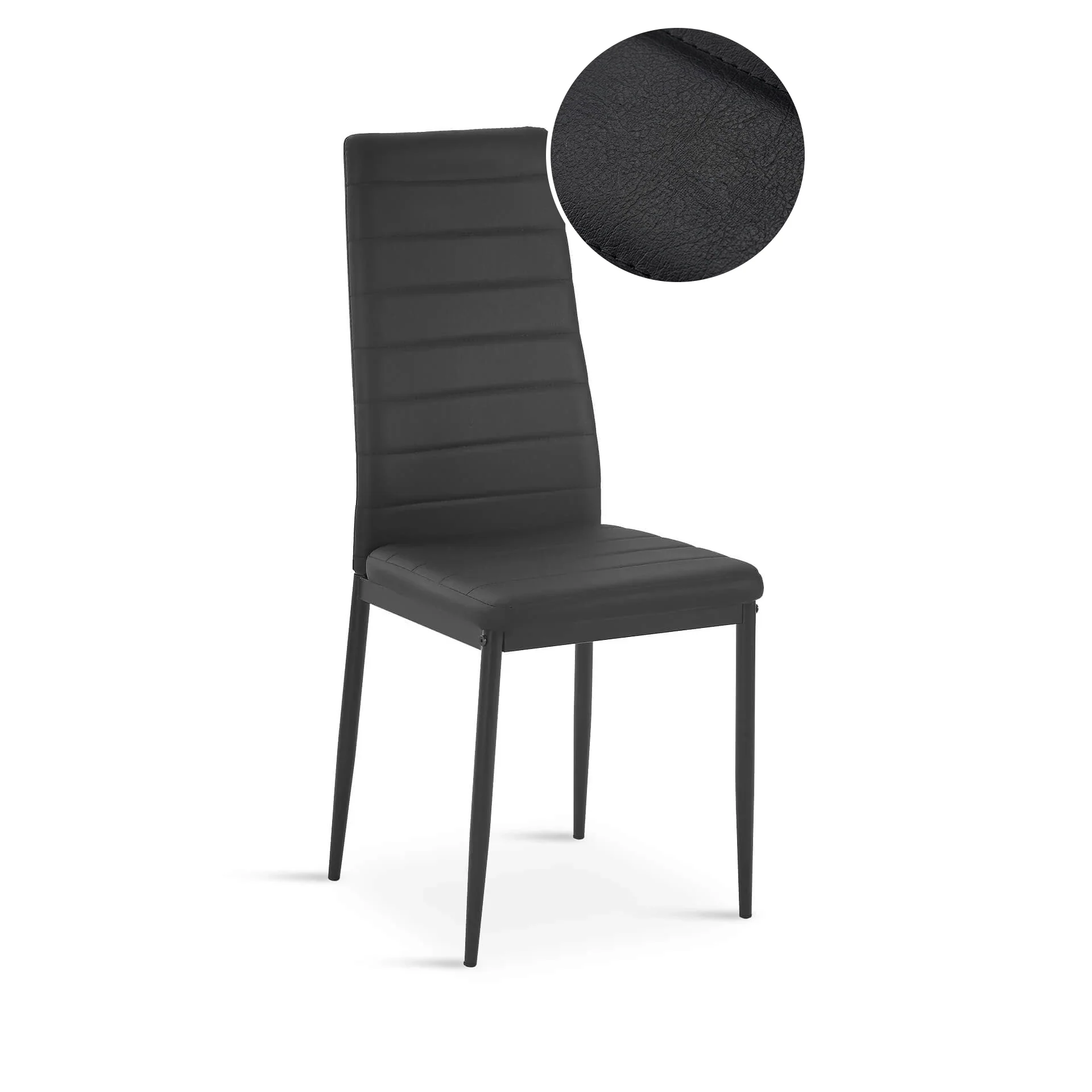 Samuel 5 Piece 1.2m Dining Set - Black - Image 8