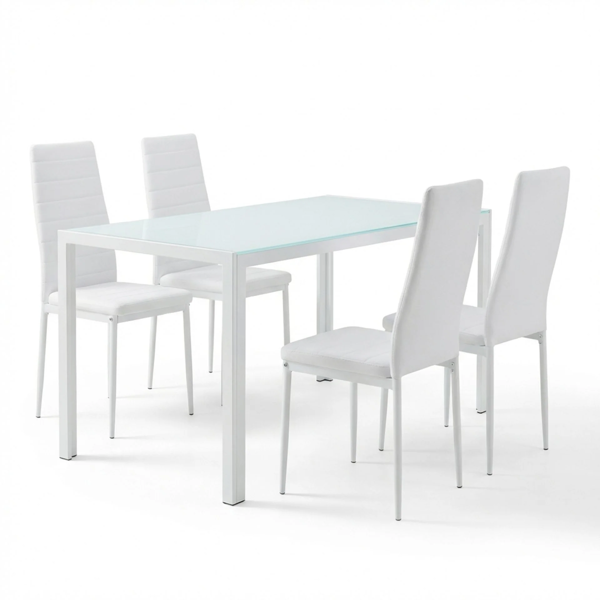 Samuel 5 Piece 1.4m Dining Set - White - Image 6