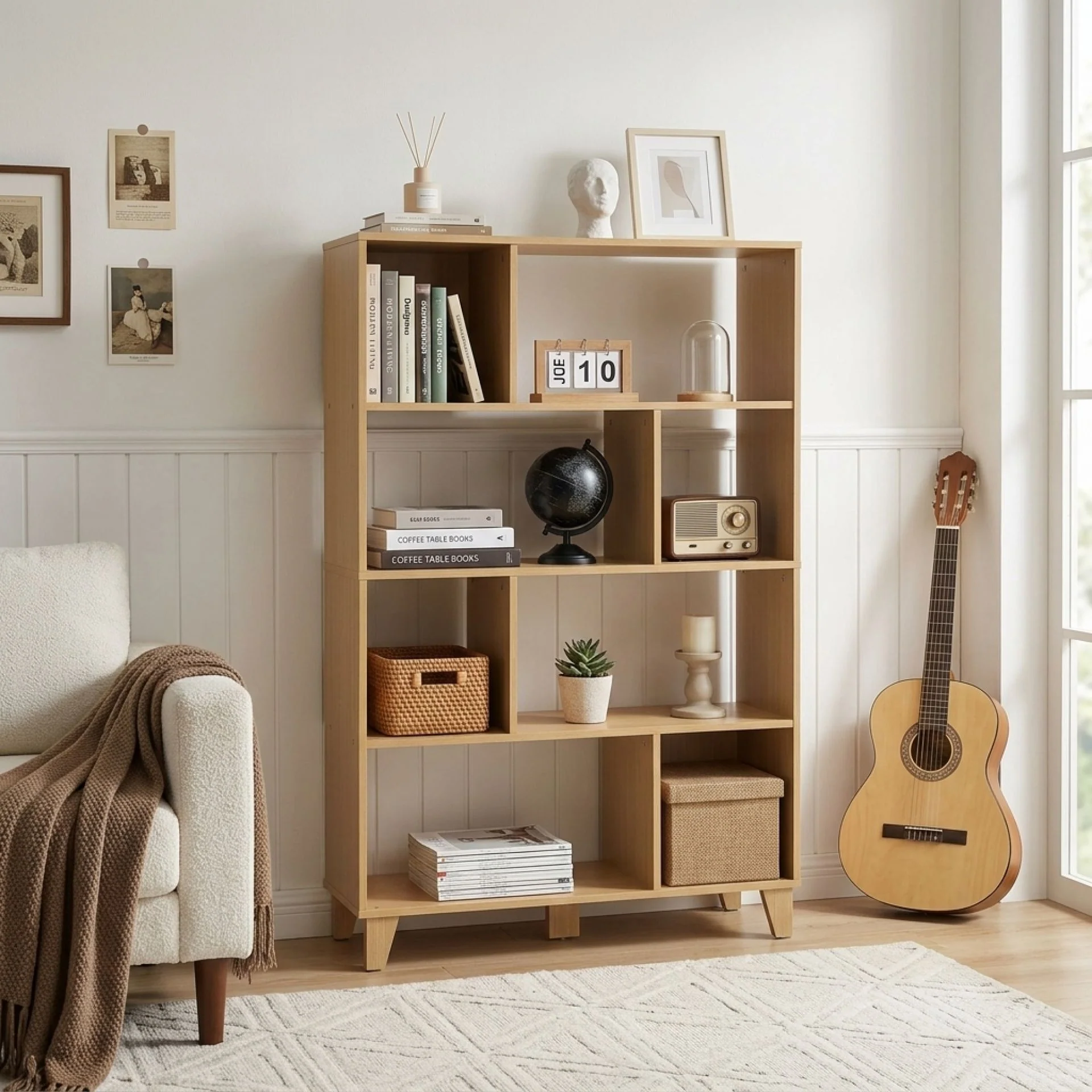 Sanson Bookshelf Storage Shelf - Oak