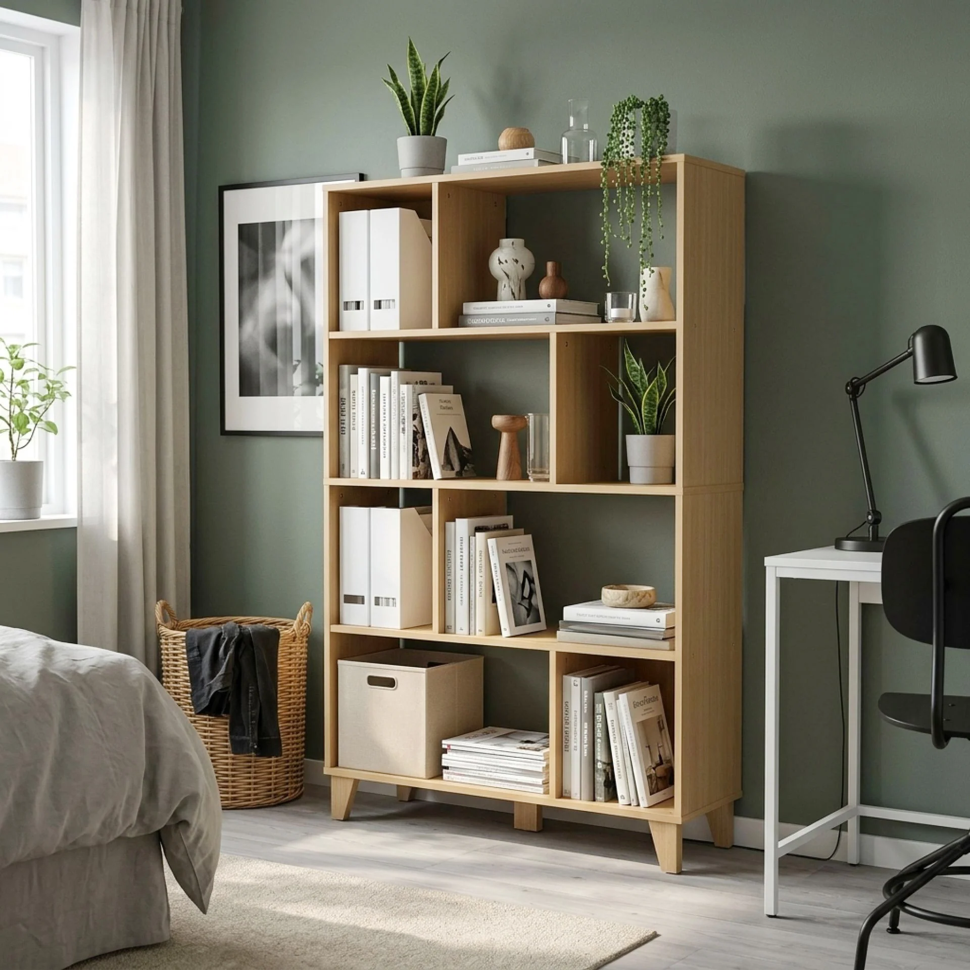 Sanson Bookshelf Storage Shelf - Oak - Image 2