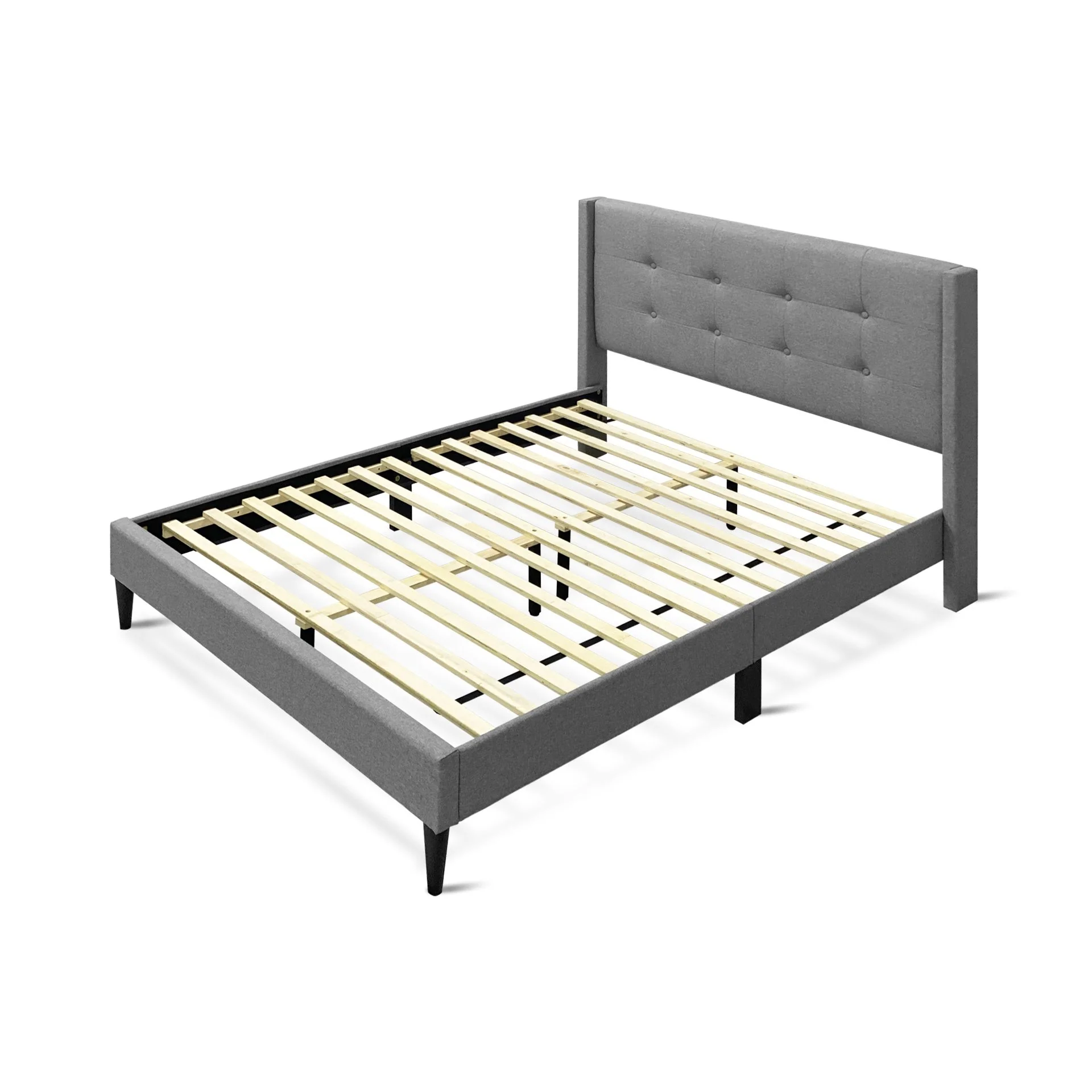 Sealy Double Bed Frame - Light Grey - Image 9