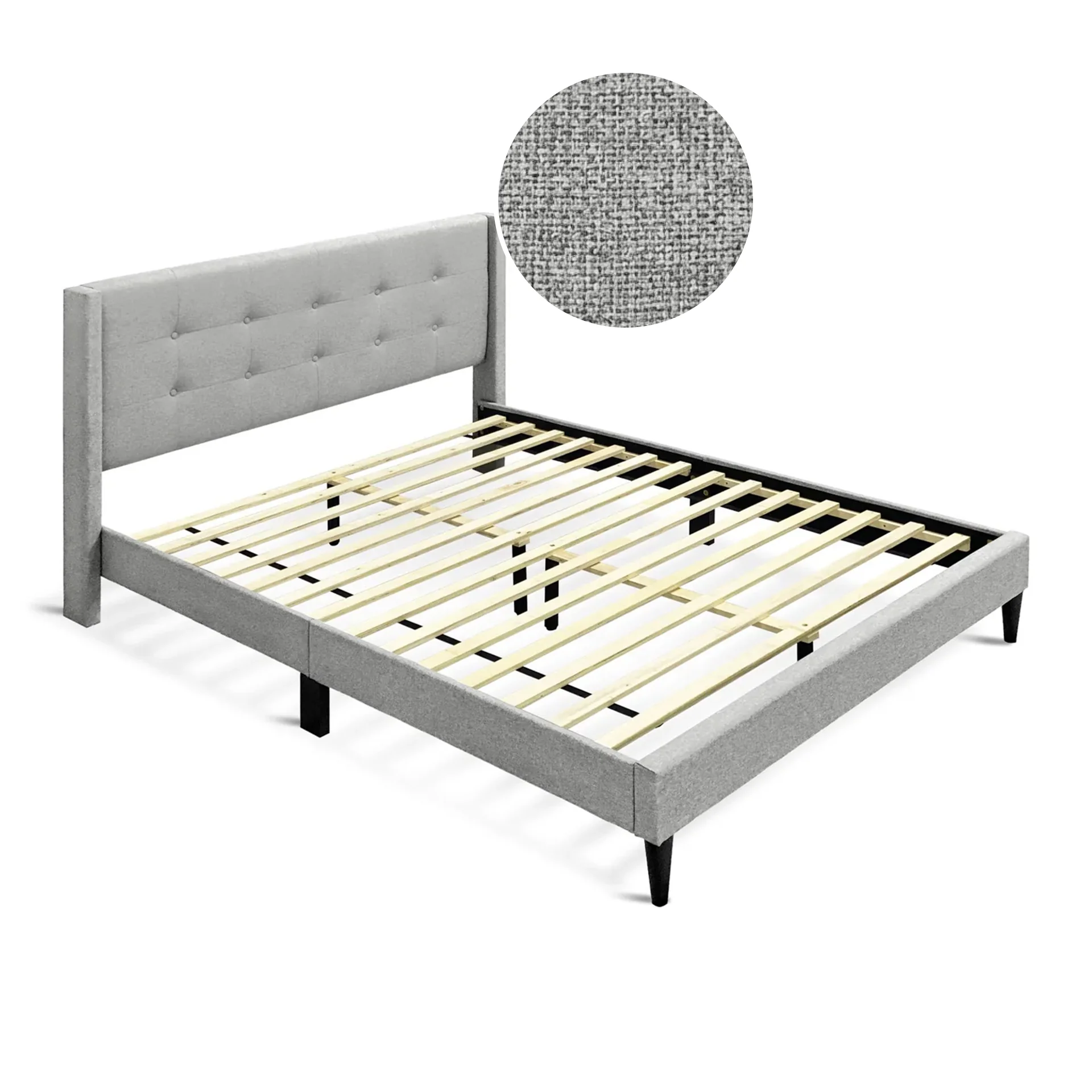 Sealy Queen Bed Frame - Silver - Image 6