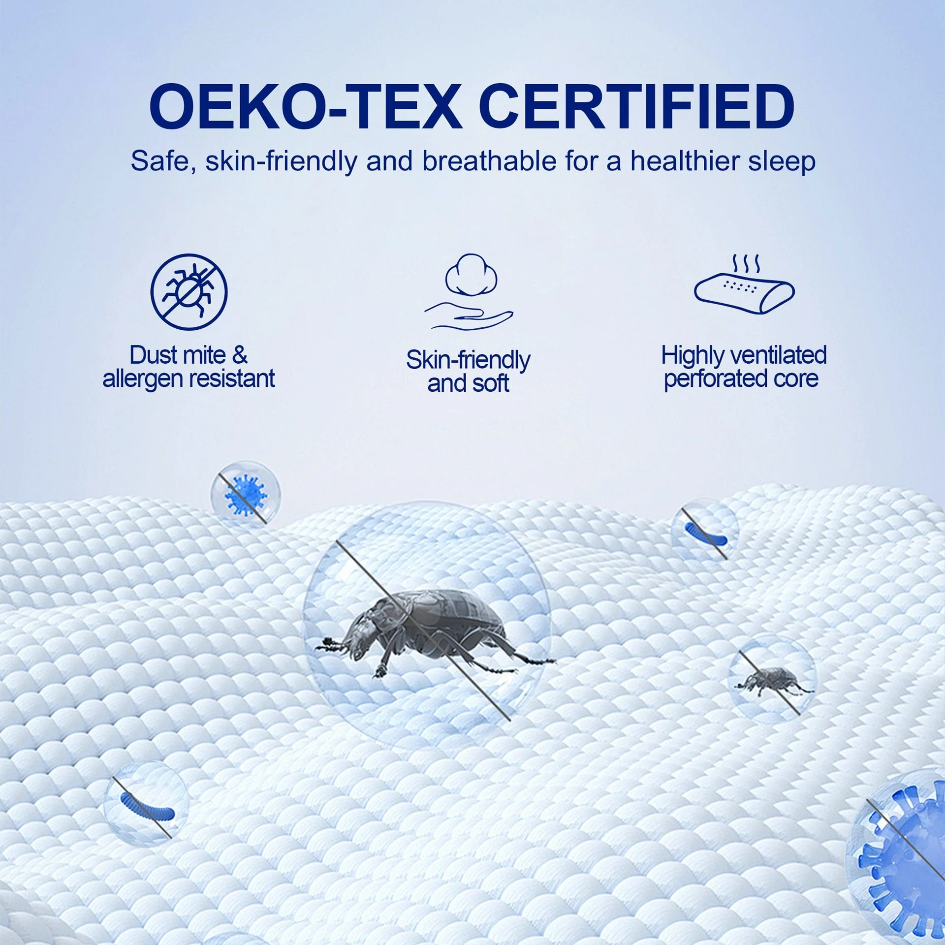 Side Sleep Pro Memory Foam Pillow 70 x 42 x 12CM - Image 6