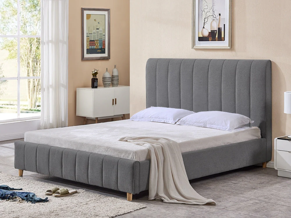 SIERRA Super King Bed Frame - GREY - Image 2