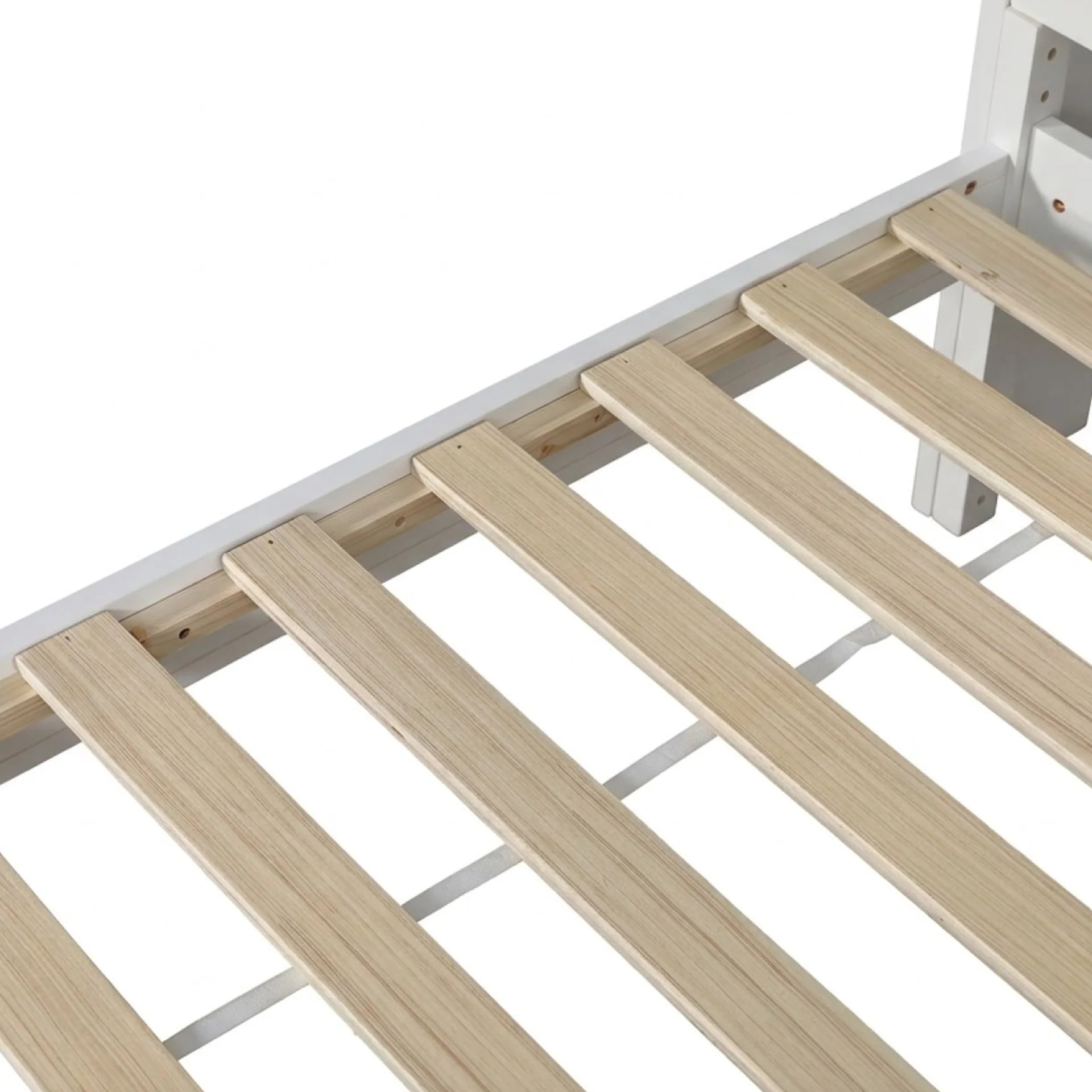 Sprout King Single Wooden Bed Frame - White - Image 14