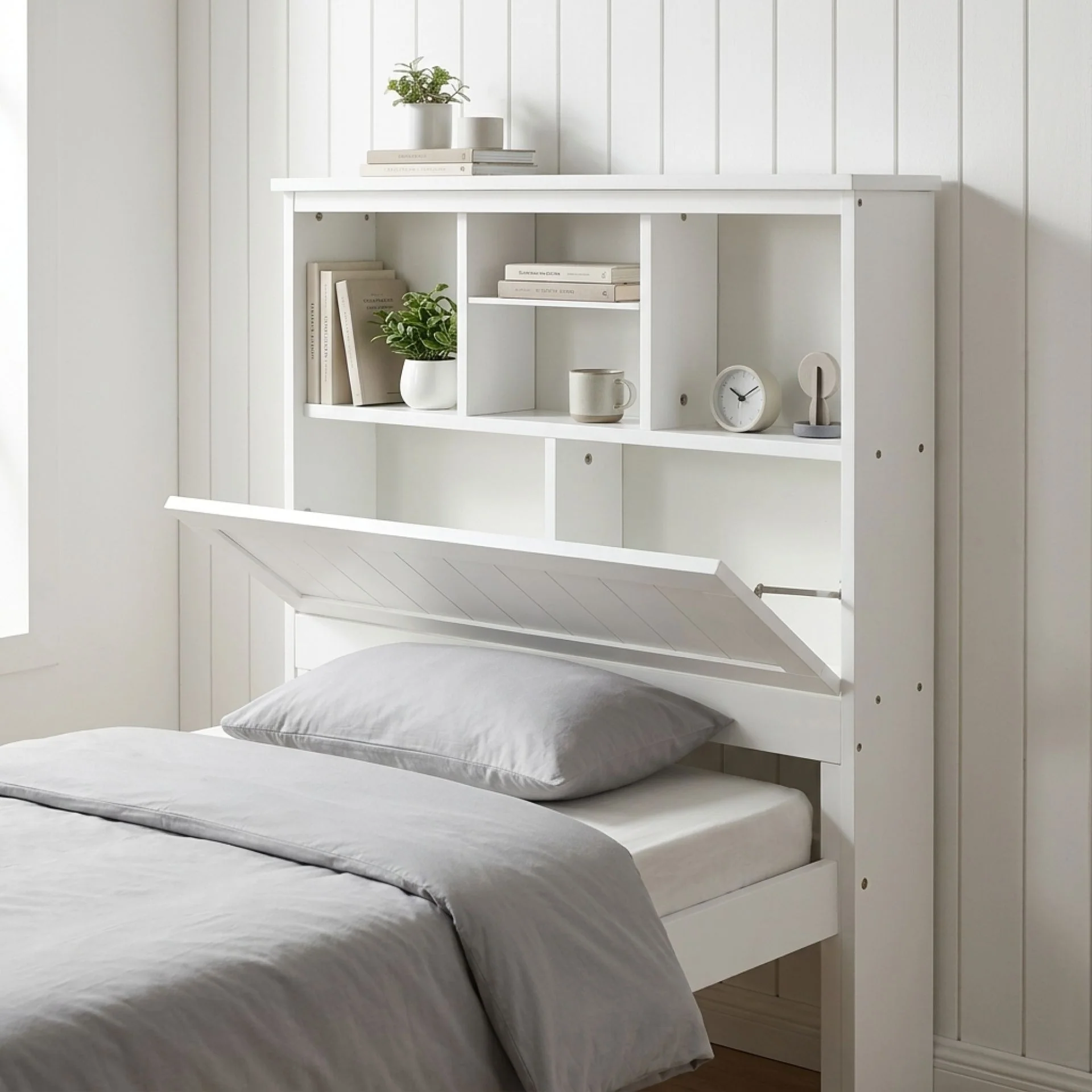 Sprout Single Wooden Bed Frame - White - Image 5