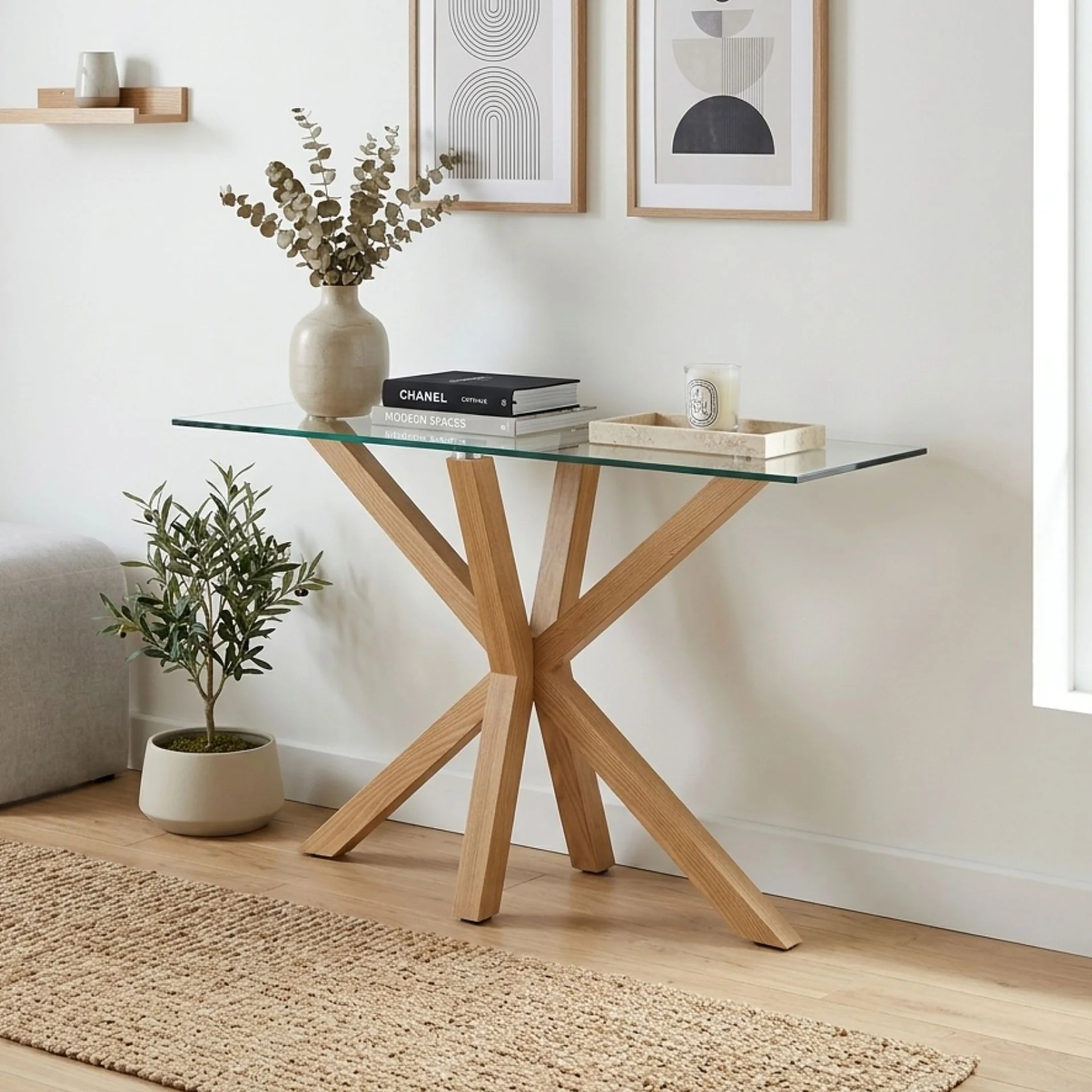 Stelvia Console Table 120x40cm - Light Oak - Image 4