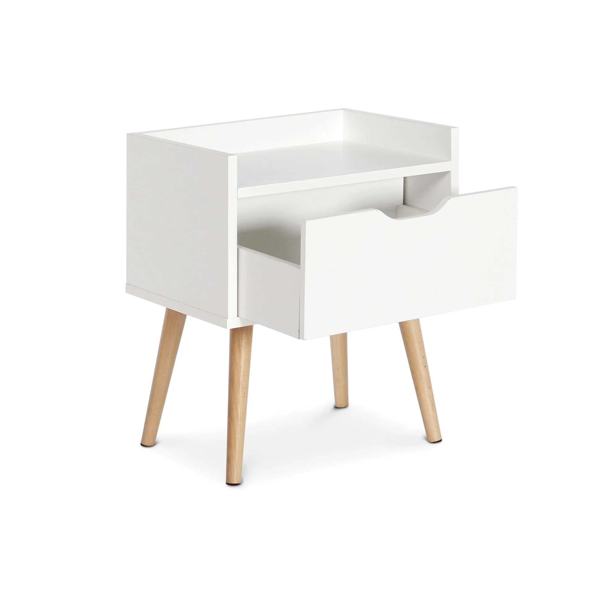 Tomi Bedside Table - White - Image 8