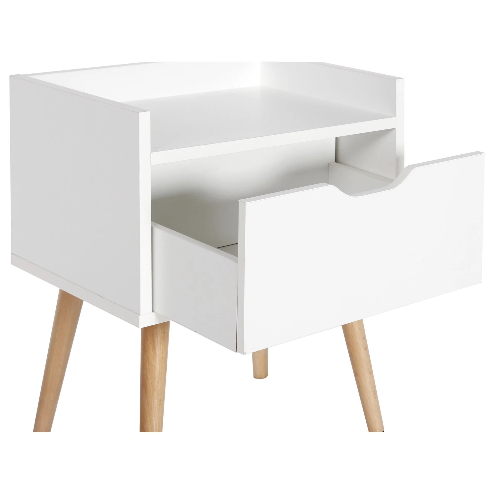 Tomi Bedside Table - White - Image 9