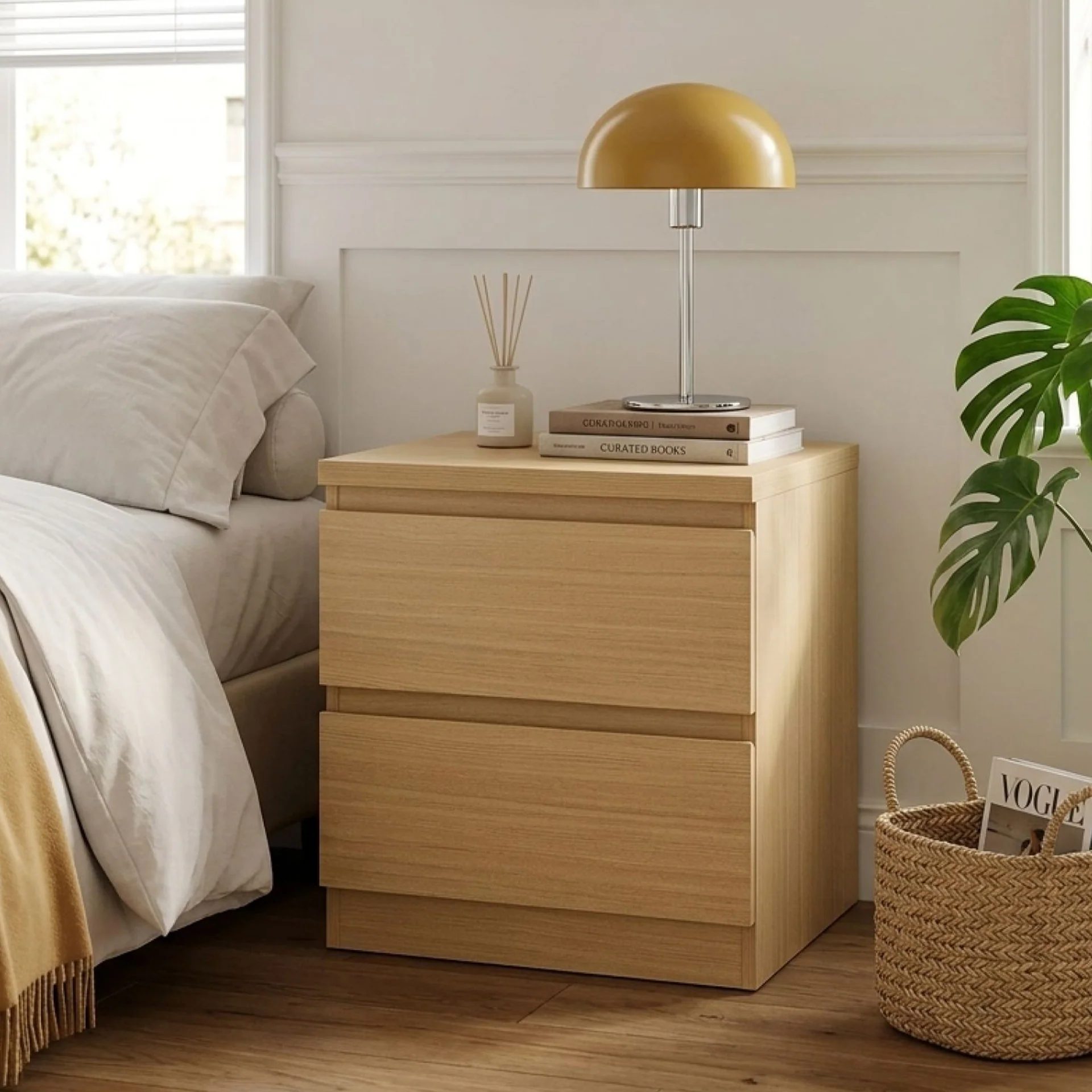 Tongass Bedside Table - Oak - Image 4