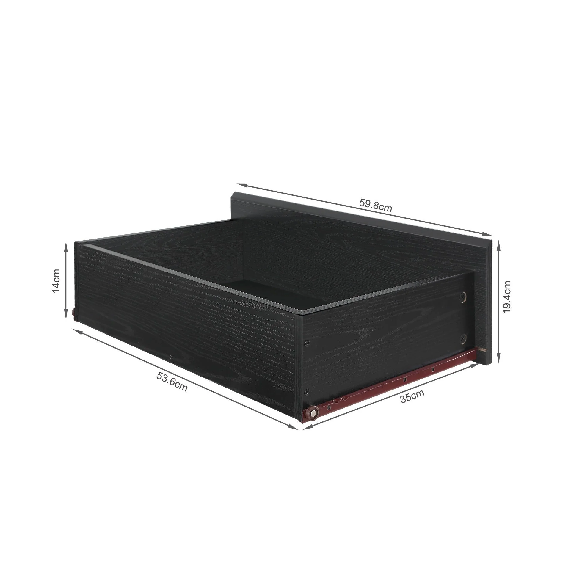Tongass Wooden 6 Drawers Lowboy - Black - Image 12