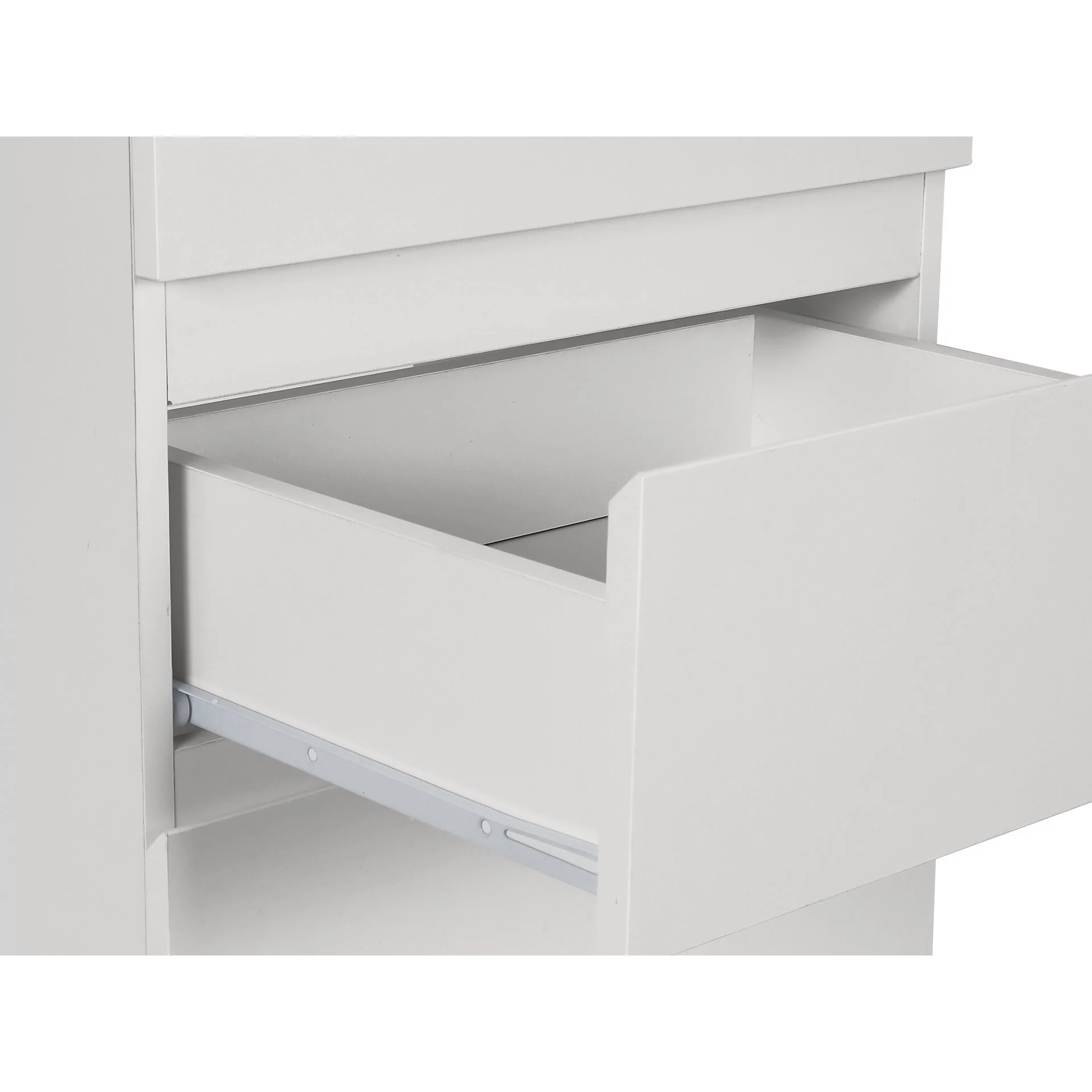 Tongass Wooden Slim Tallboy 6 Drawers - White - Image 12