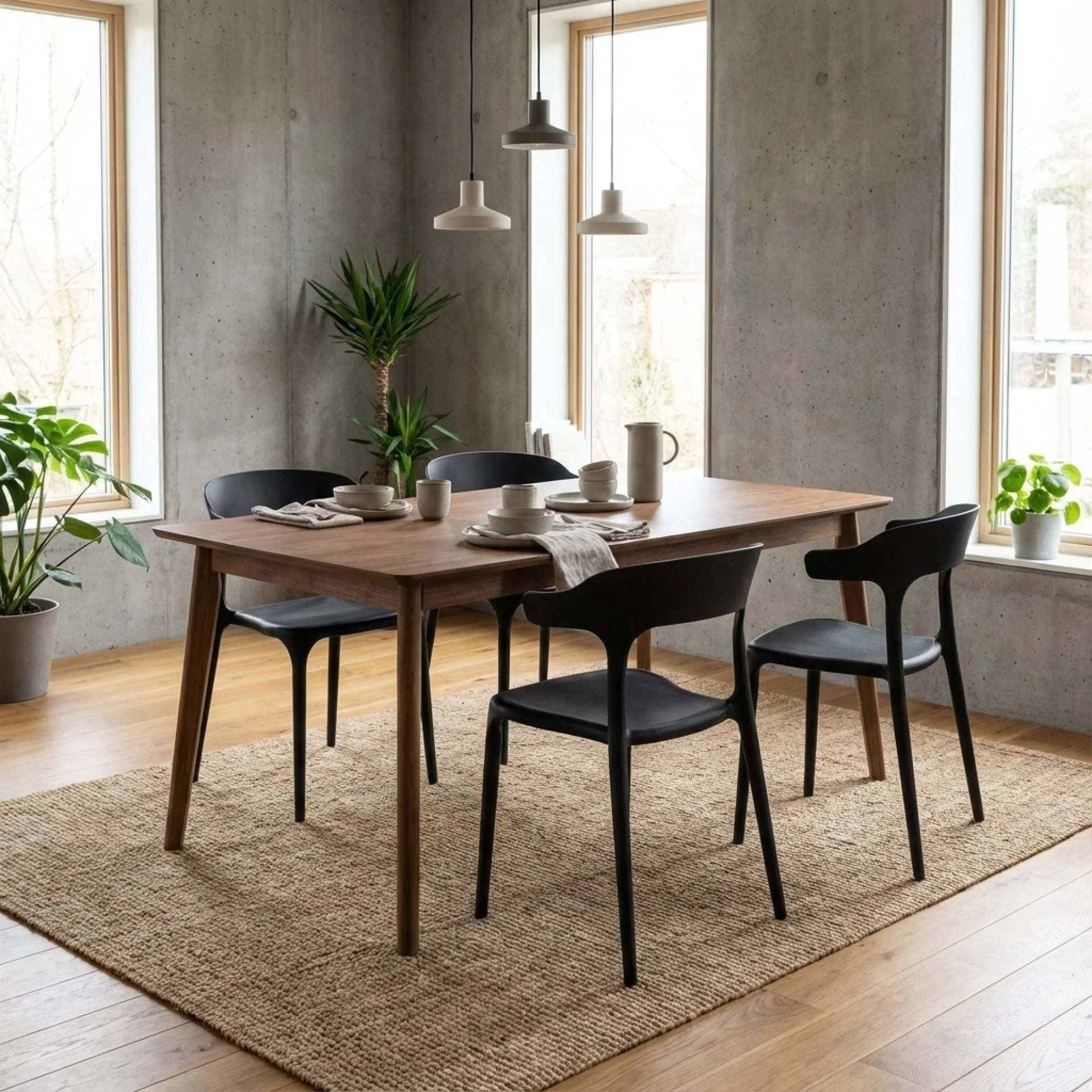 Tor Dining Chair - Set of 4 - Black