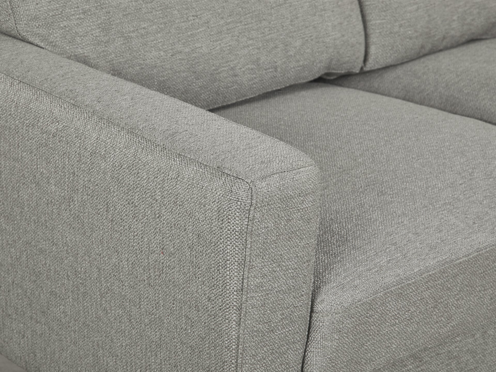 Toronto 2 Seater Fabric Sofa - Light Grey - Image 5