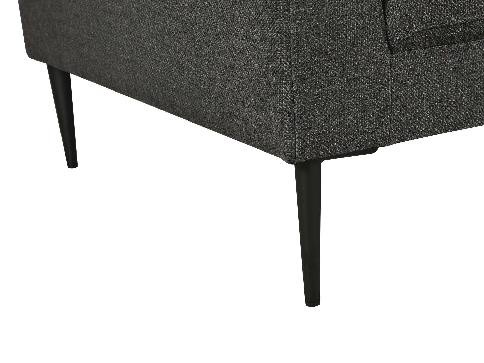 Toronto 3 Seater Fabric Sofa - Dark Grey - Image 6