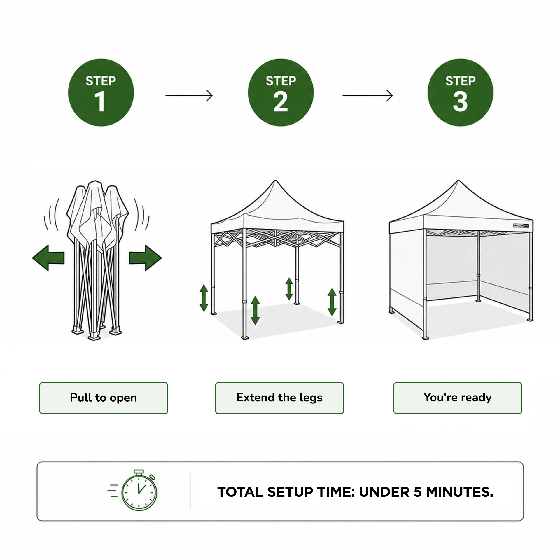 Toughout Breeze Gazebo 3 x 3m - Grey - Image 5