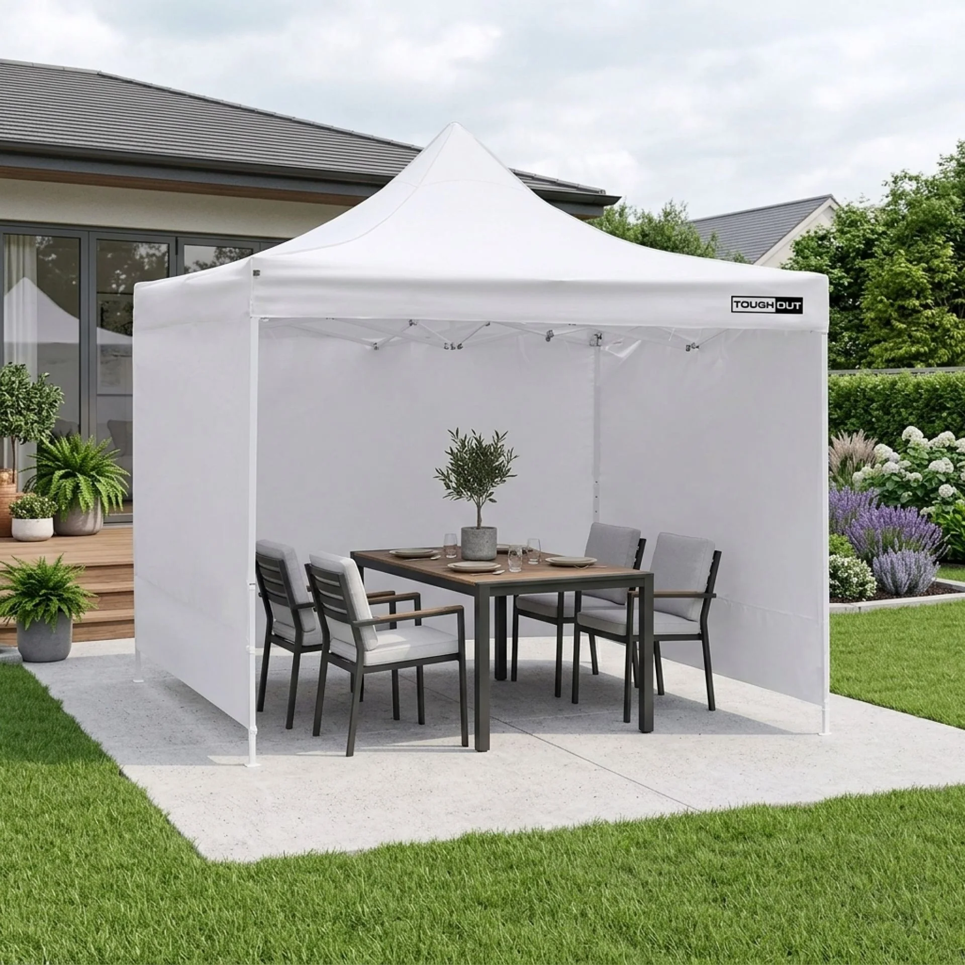 Toughout Breeze Gazebo 3 x 3m - White - Image 9
