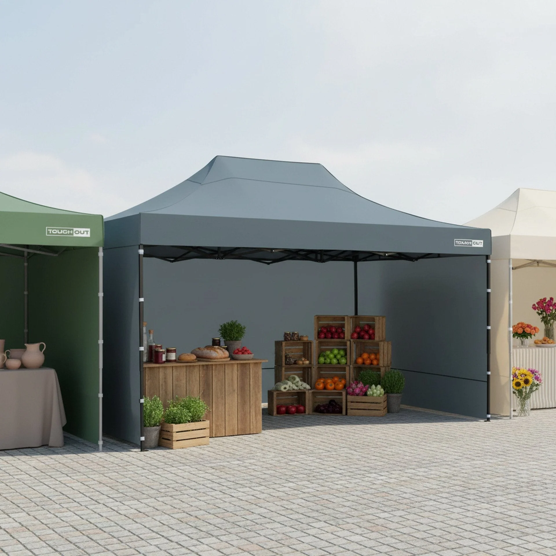 Toughout Breeze Gazebo 3 x 4.5m - Grey - Image 11