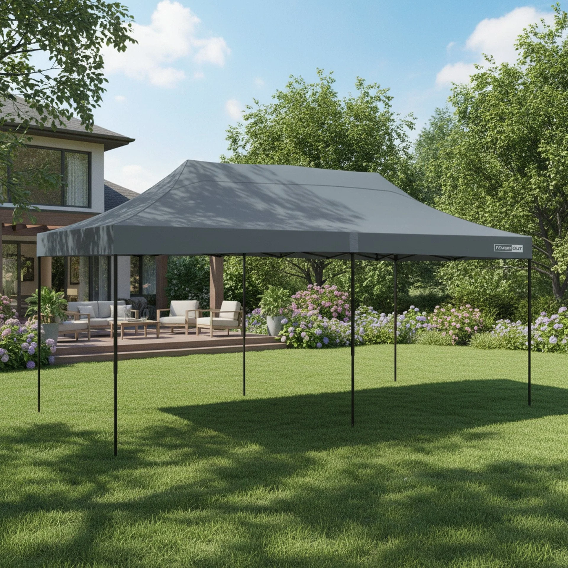 Toughout Breeze Gazebo 3 x 6m - Grey - Image 8