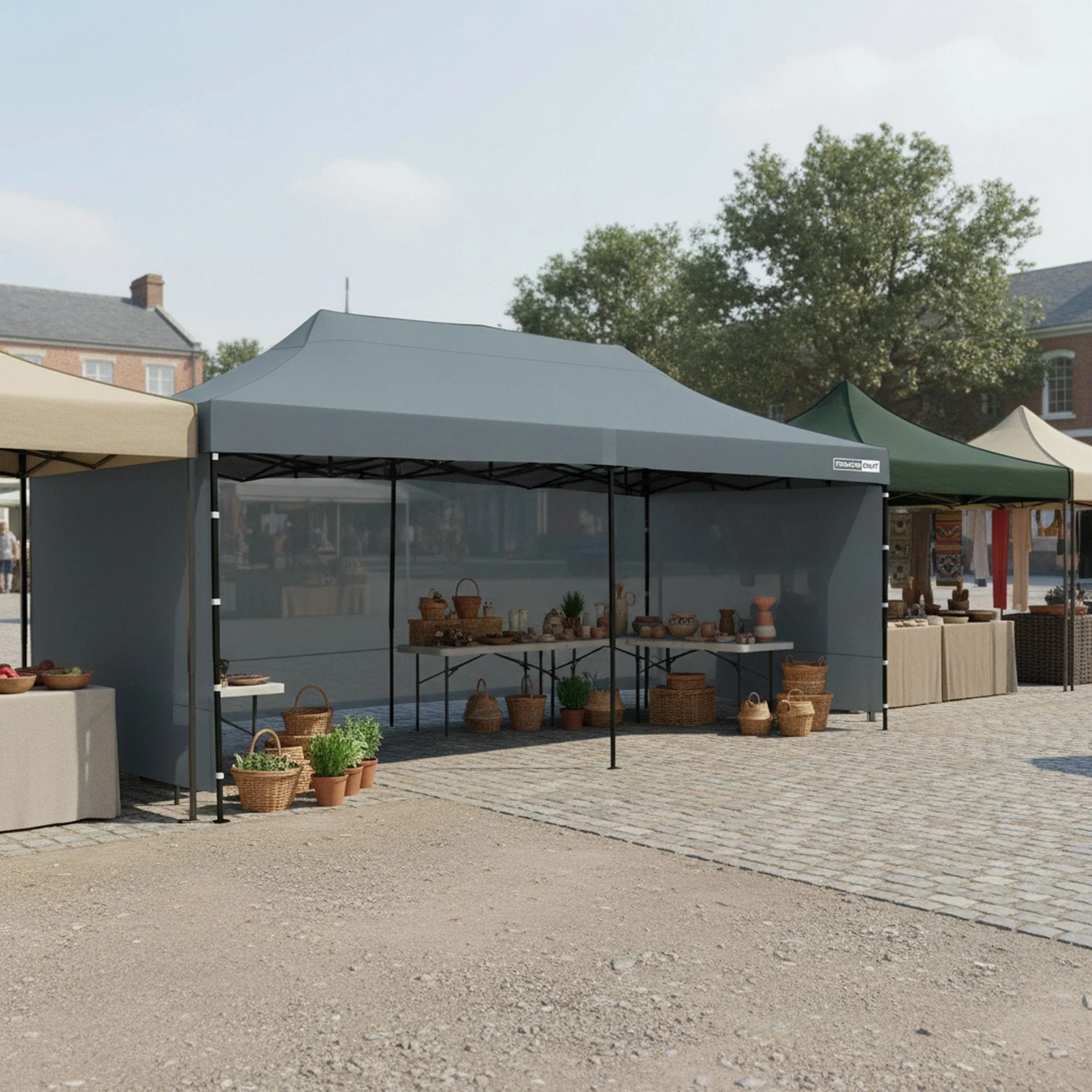 Toughout Breeze Gazebo 3 x 6m - Grey - Image 9