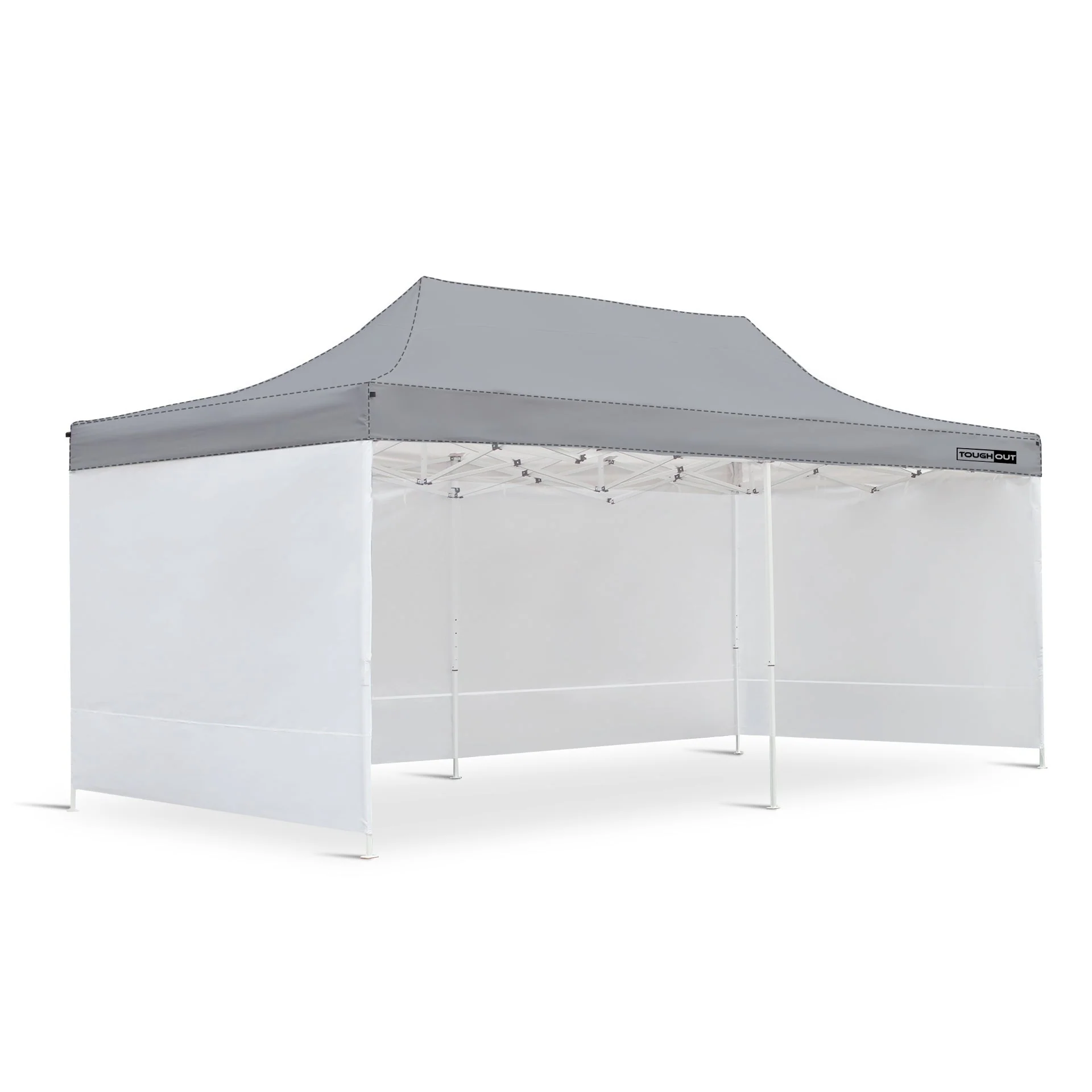 Toughout Breeze Gazebo Side Wall 3x6m - White - Image 2