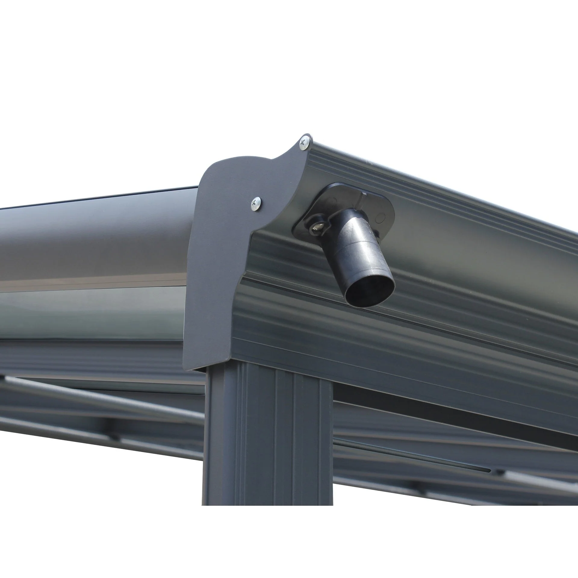 Toughout Patio Canopy Roof 4.96m x 3m - Charcoal Grey - Image 10