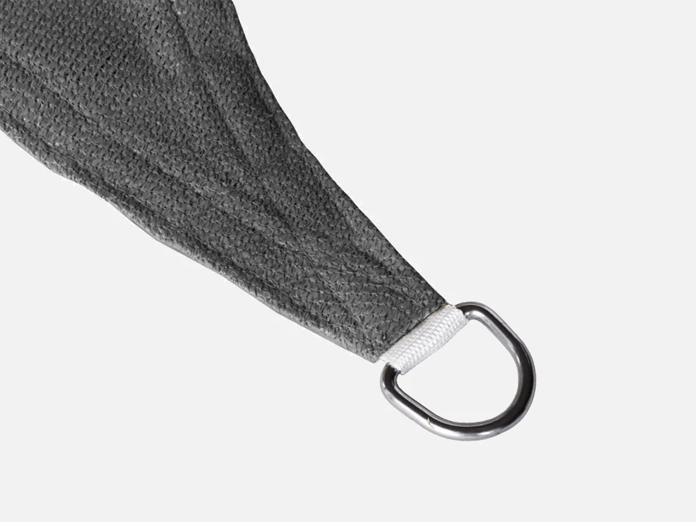 TOUGHOUT Shade Sail Triangle 5m x 5m x 5m - CHARCOAL - Image 4