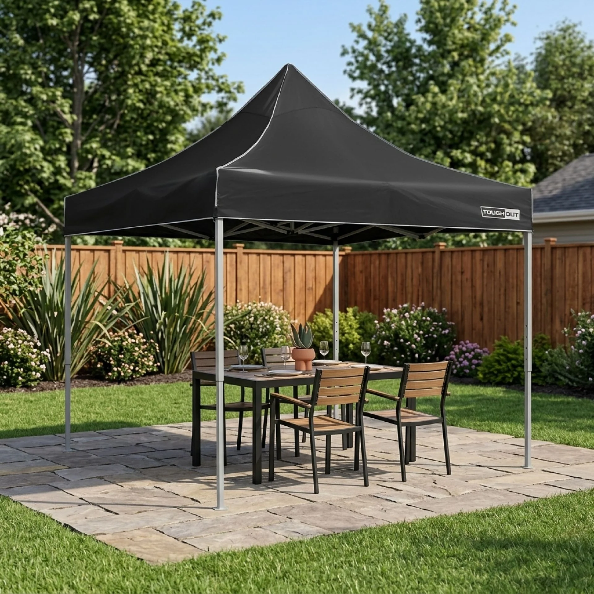 Toughout Thunderstorm Gazebo 3 x 3m - Black