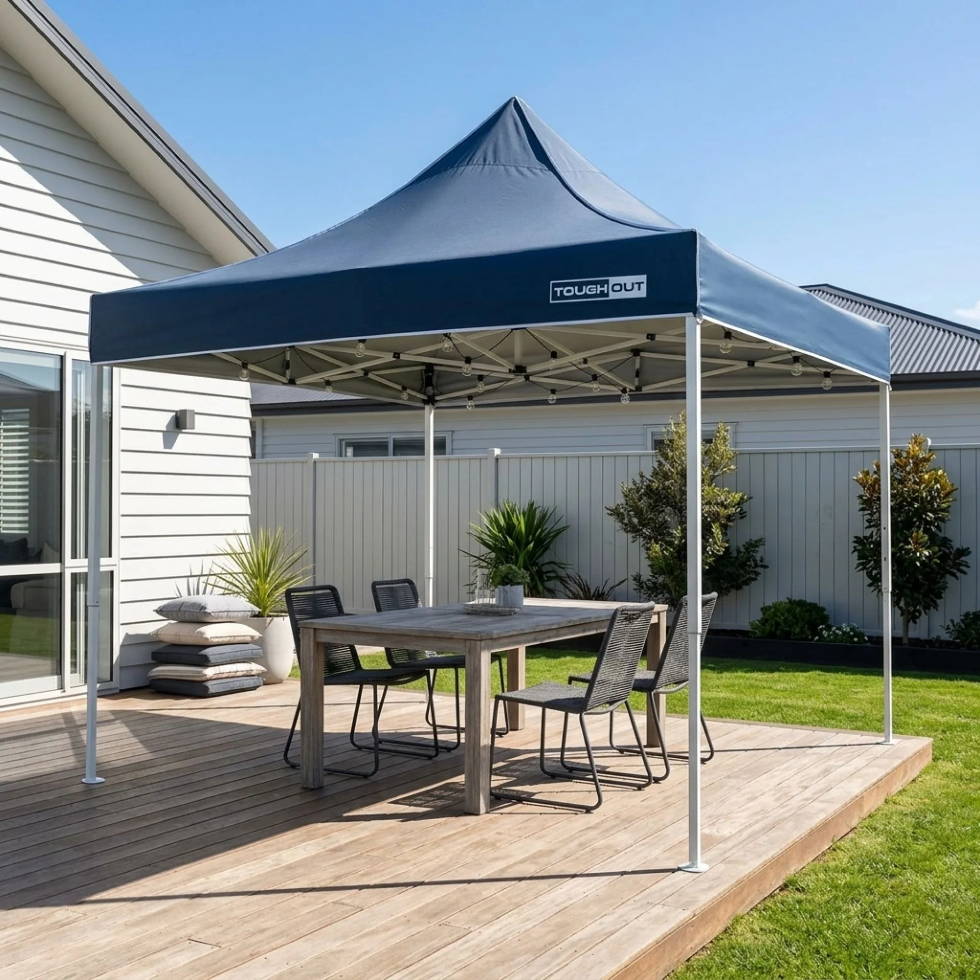 Toughout Thunderstorm Gazebo 3 x 3m - Navy - Image 8
