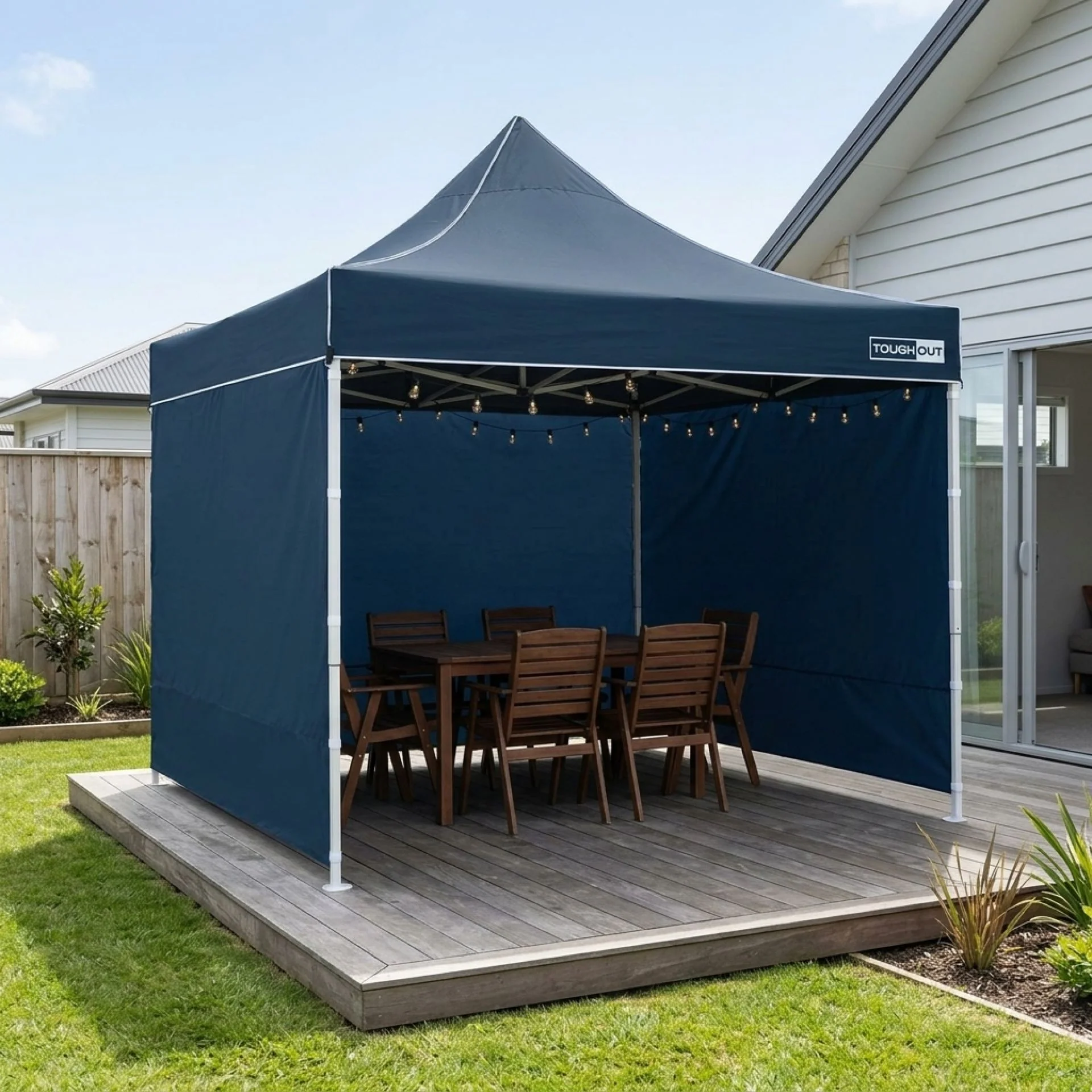 Toughout Thunderstorm Gazebo 3 x 3m - Navy - Image 9