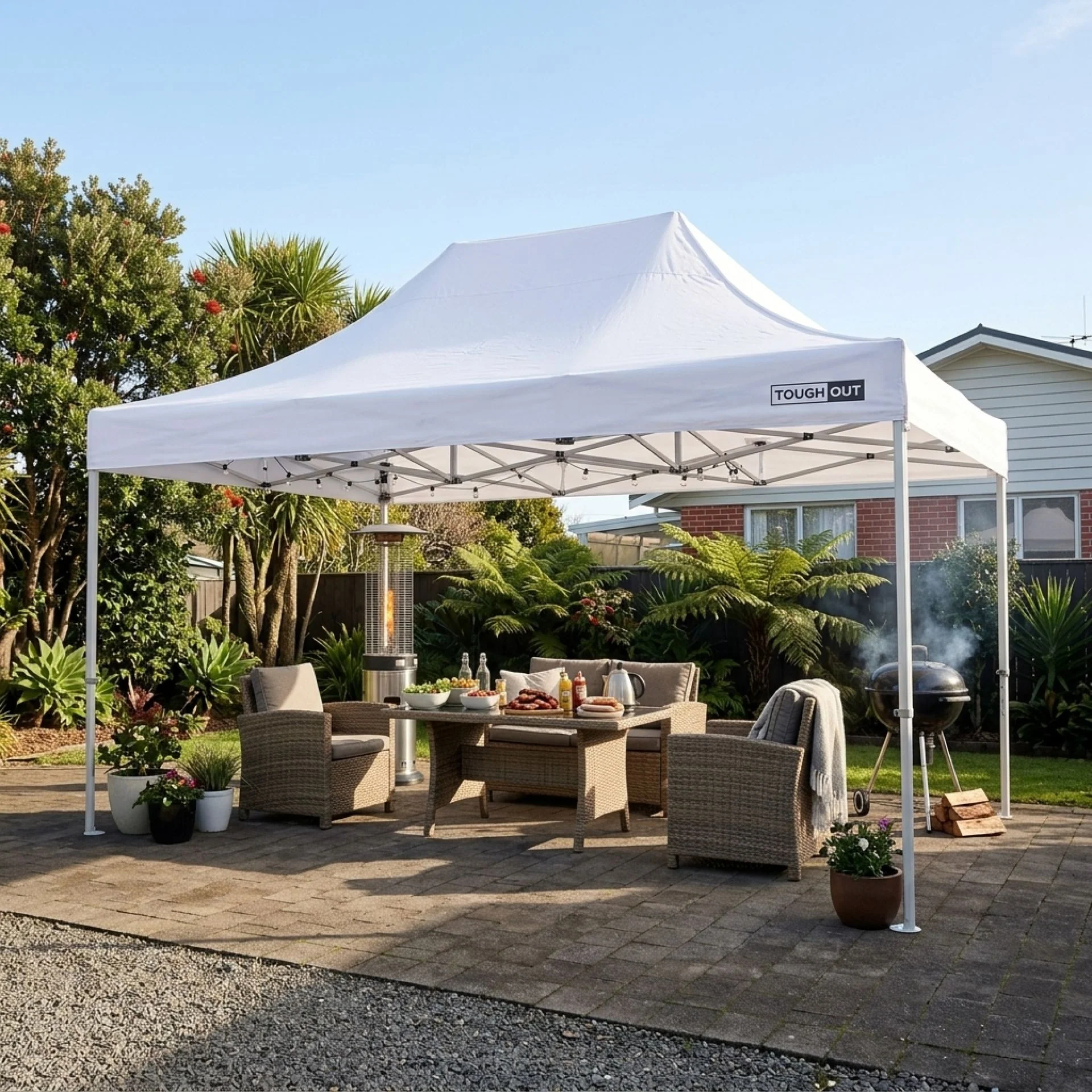 Toughout Thunderstorm Gazebo 3 x 4.5m - White - Image 8