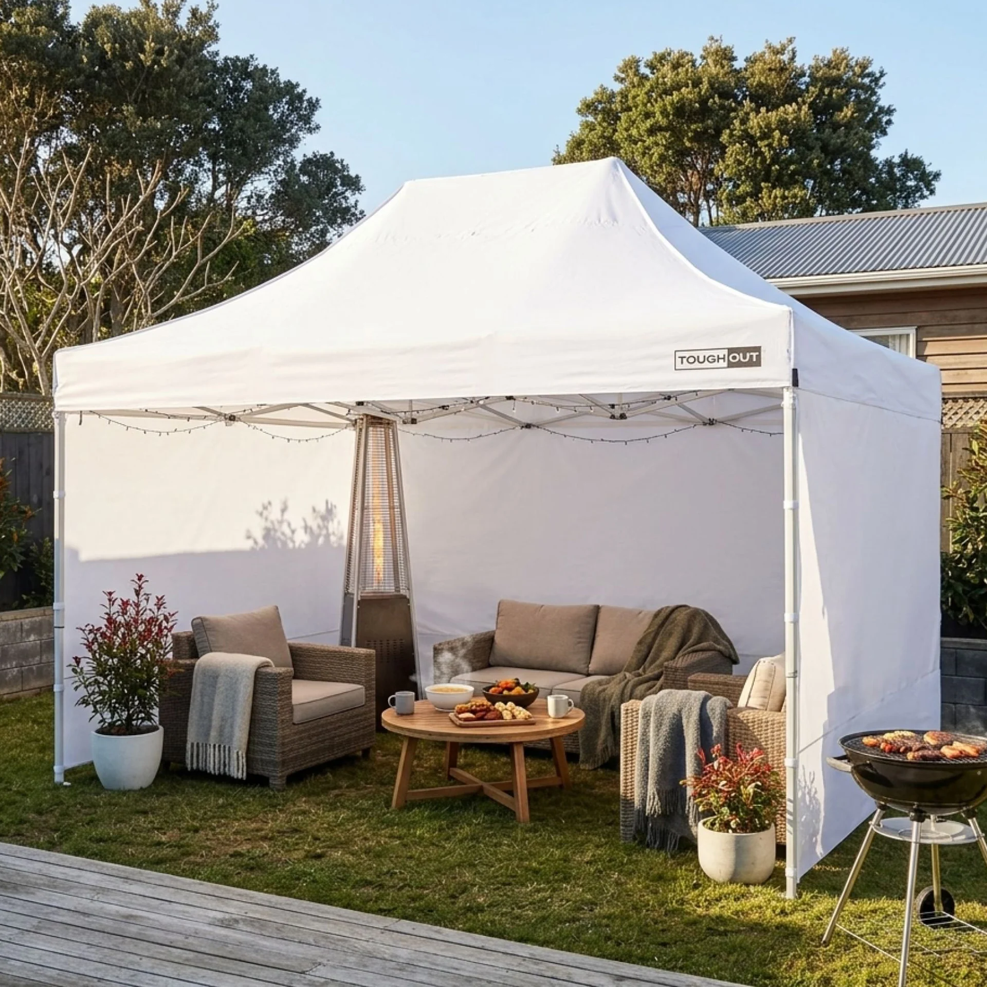Toughout Thunderstorm Gazebo 3 x 4.5m - White - Image 9