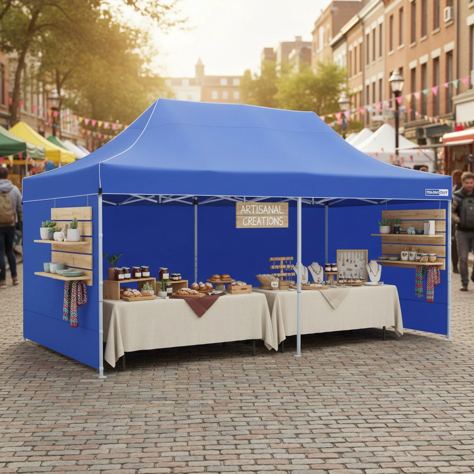 Toughout Thunderstorm Gazebo 3 x 6m - Blue - Image 8