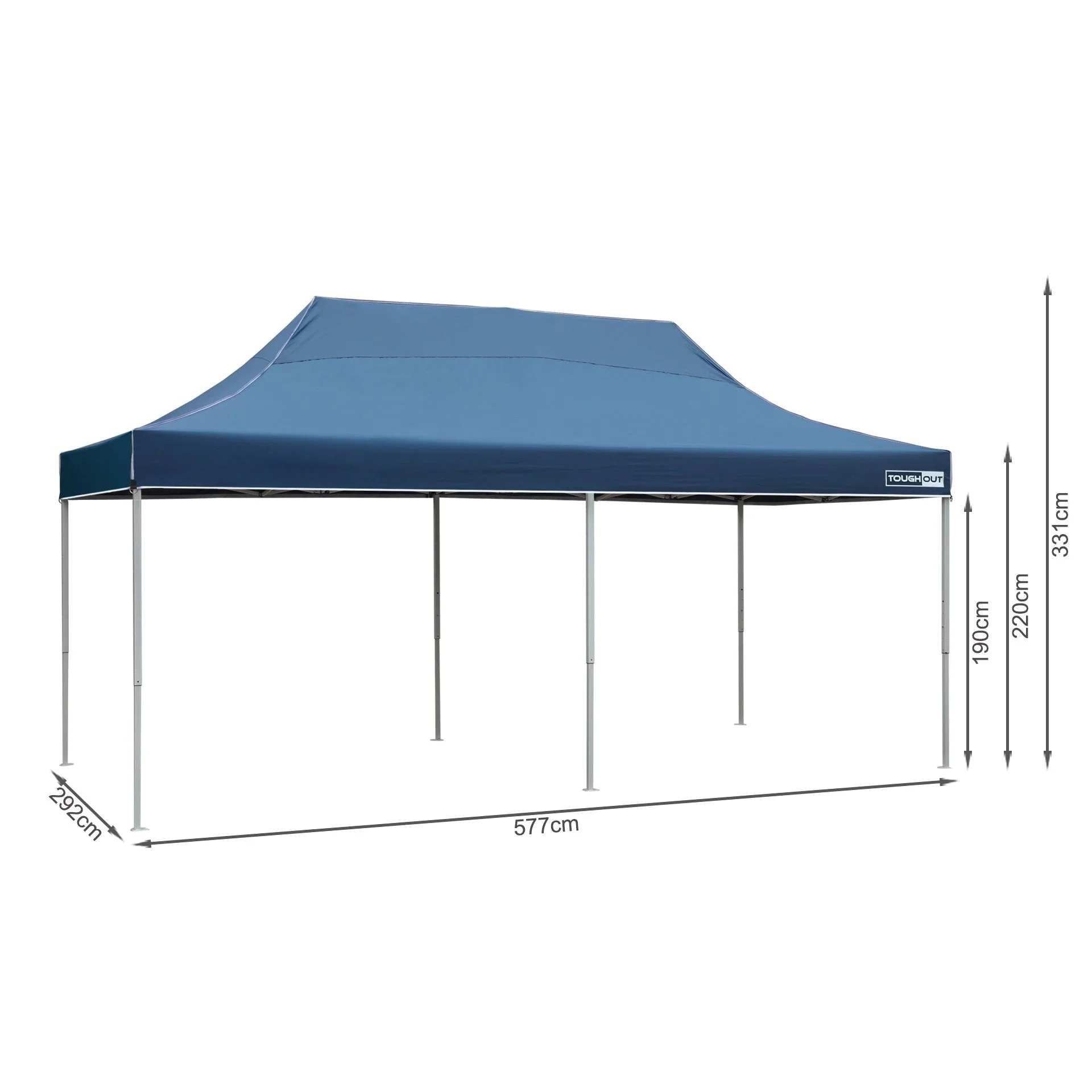 Toughout Thunderstorm Gazebo 3 x 6m - Navy - Image 16