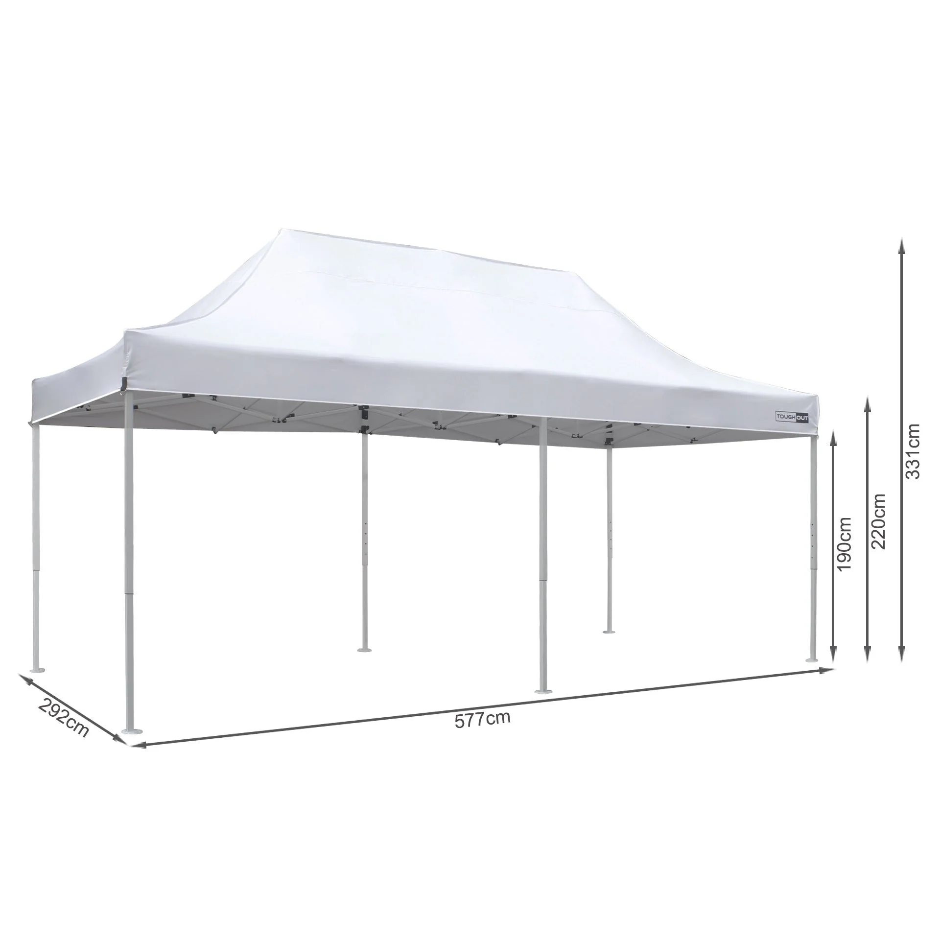 Toughout Thunderstorm Gazebo 3 x 6m - White - Image 16