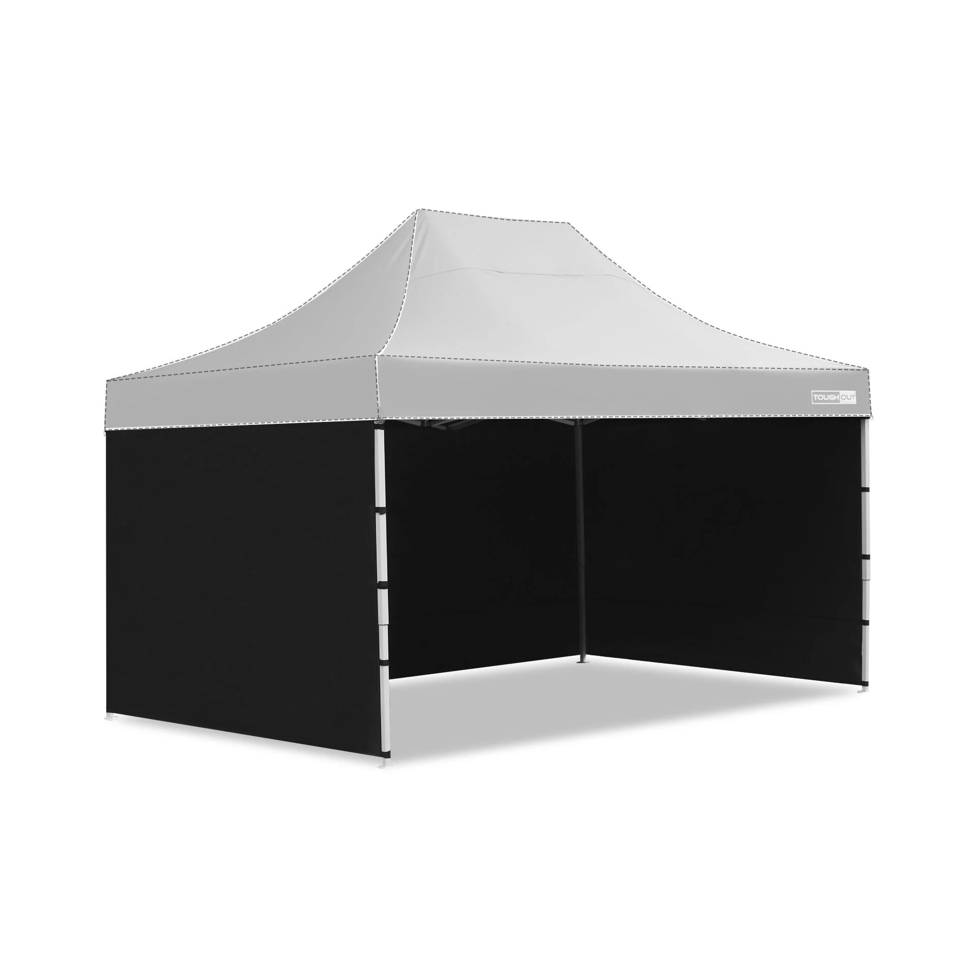 Toughout Thunderstorm Gazebo Side Wall 3x6m - Black