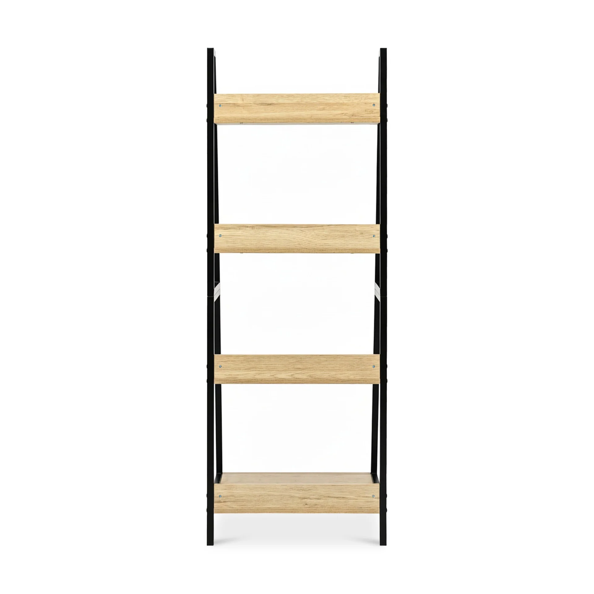 Trestle 4 Tier Ladder Storage Shelf - Oak - Image 10