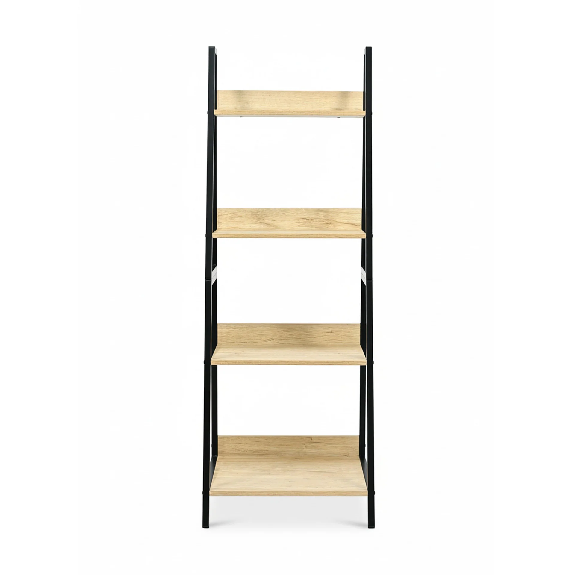 Trestle 4 Tier Ladder Storage Shelf - Oak - Image 7