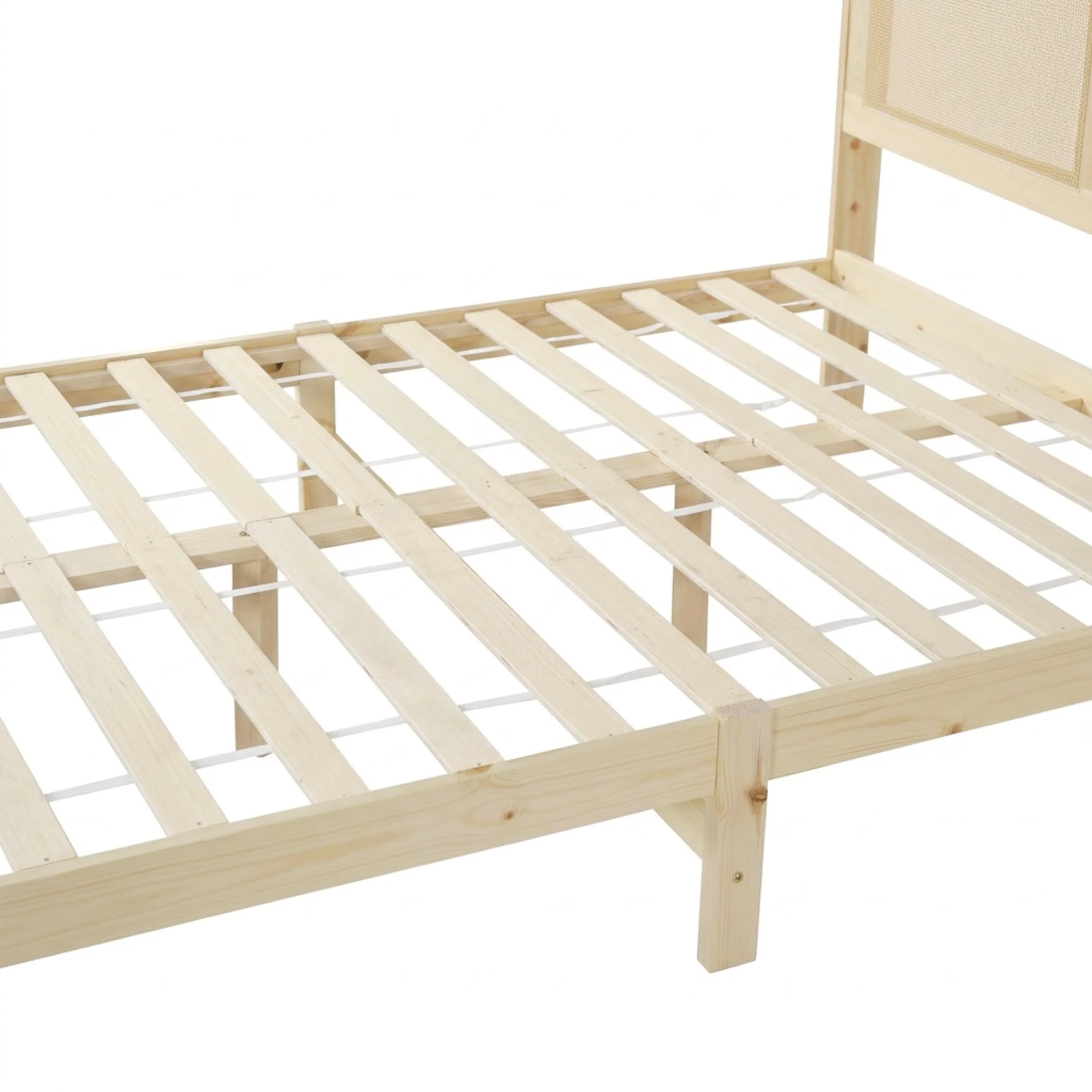 Tropi Double Wooden Bed Frame - Natural - Image 12