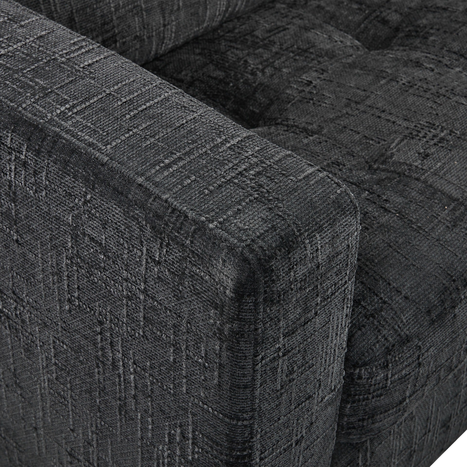 Tussock 3 Seater Sofa - Dark Grey - Image 15