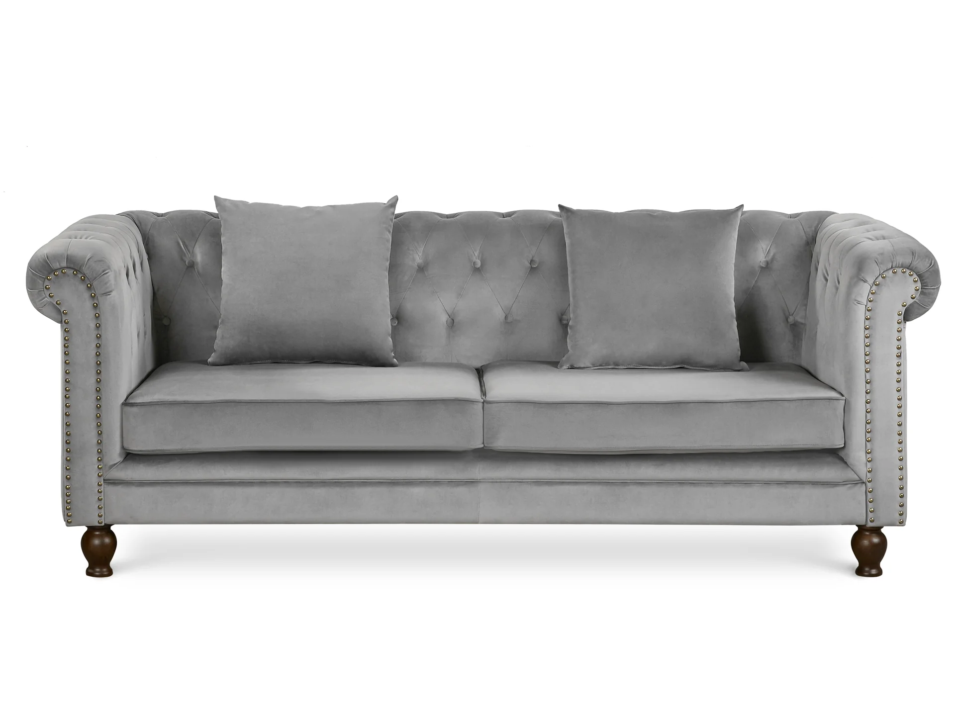 Vagas 3 Seater Sofa - Grey - Image 3