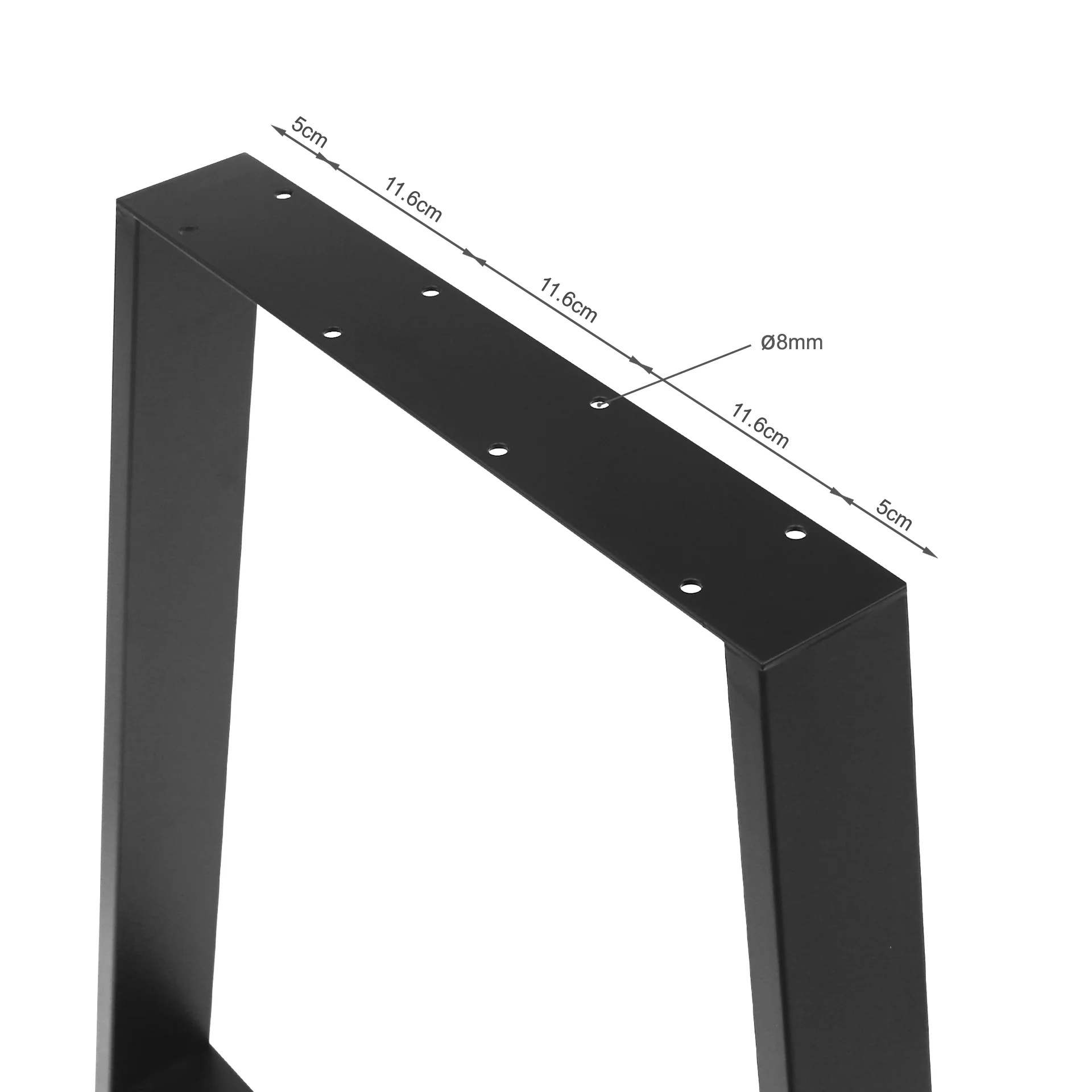 Varex Trapezoid Metal Dining Table Legs 45/67x72.5cm - Set of 2 - Image 13
