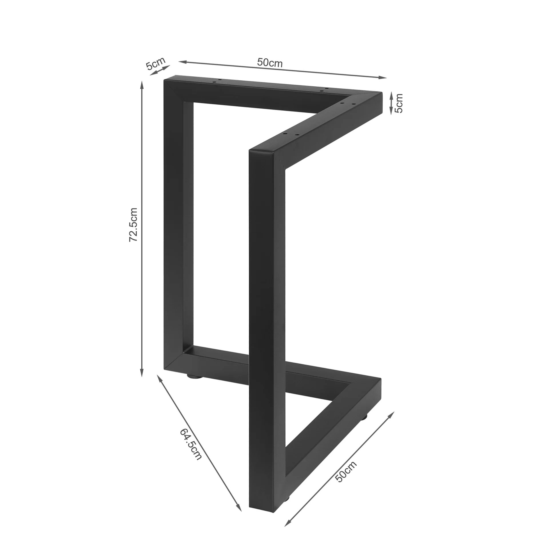Varex V-Shape Metal Dining Table Legs 50/70x72.5cm - Set of 2 - Image 10