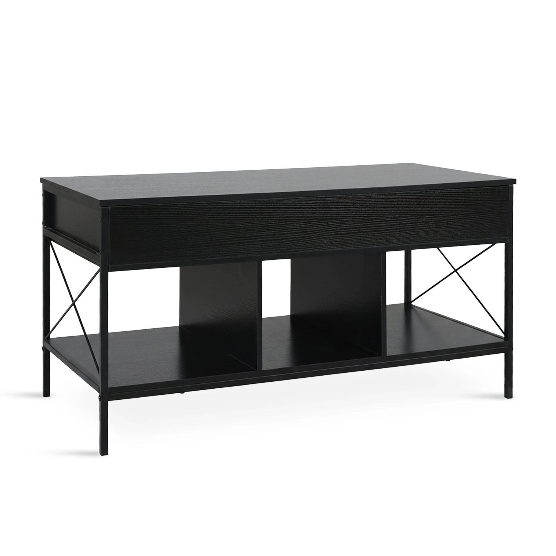 Vault Lift-Top Storage Coffee Table - Black - Image 7