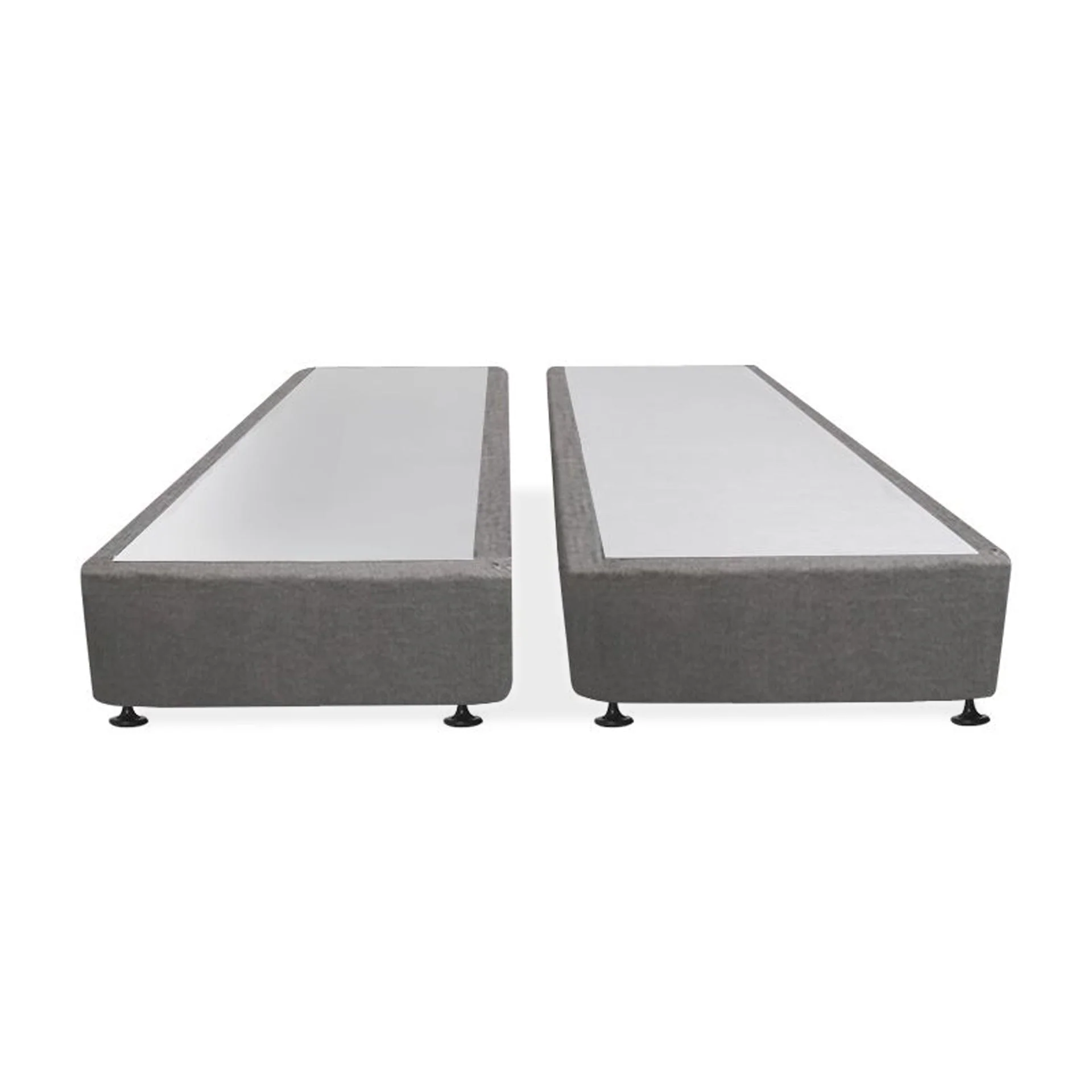 Vinson Fabric King Split Bed Base - Grey - Image 9
