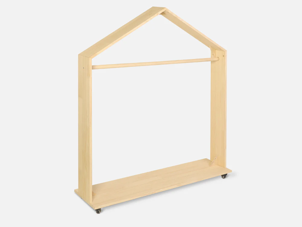 VOLTA Kids House Clothing Rack - Oak - Image 2