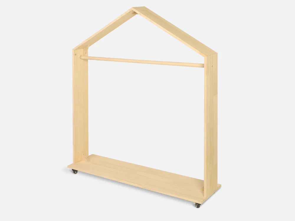 VOLTA Kids House Clothing Rack - Oak - Image 3